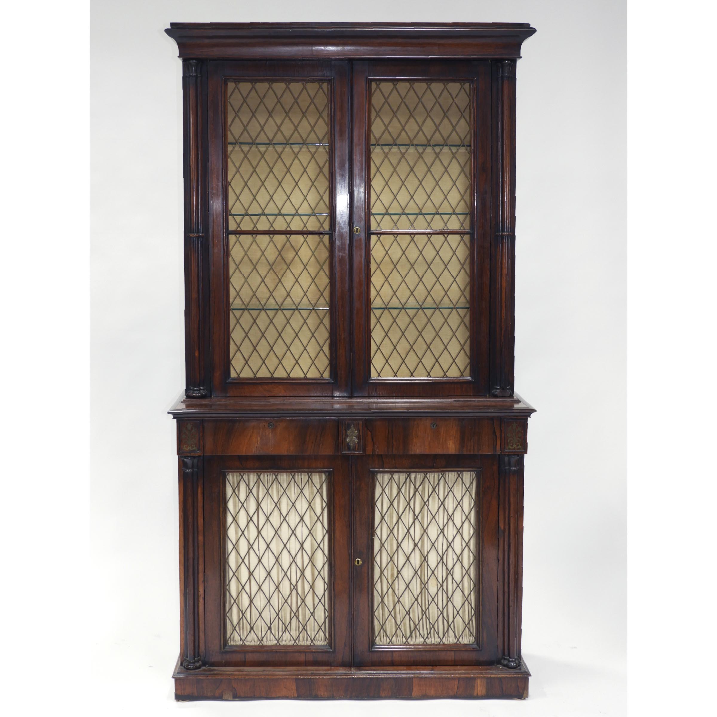 French Gothic Revival Rosewood Bookcase, mid 19th century