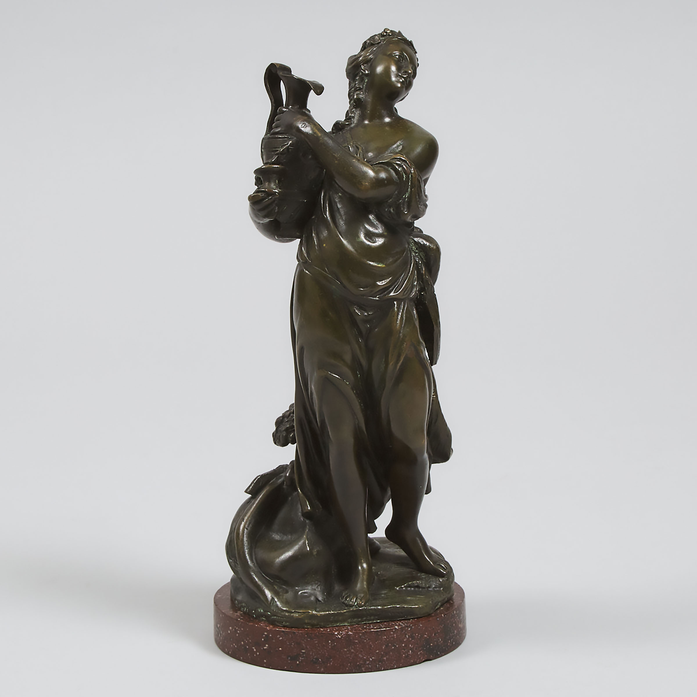 Italian Patinated Bronze Allegorical Figure of Spring, 19th century