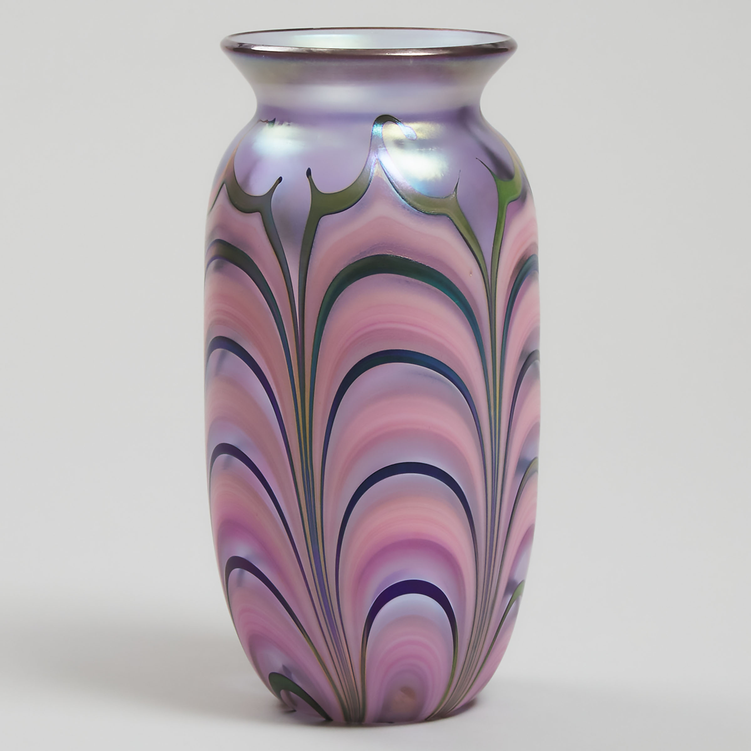 John Lotton (American, b.1964), Iridescent Glass Vase, 1990