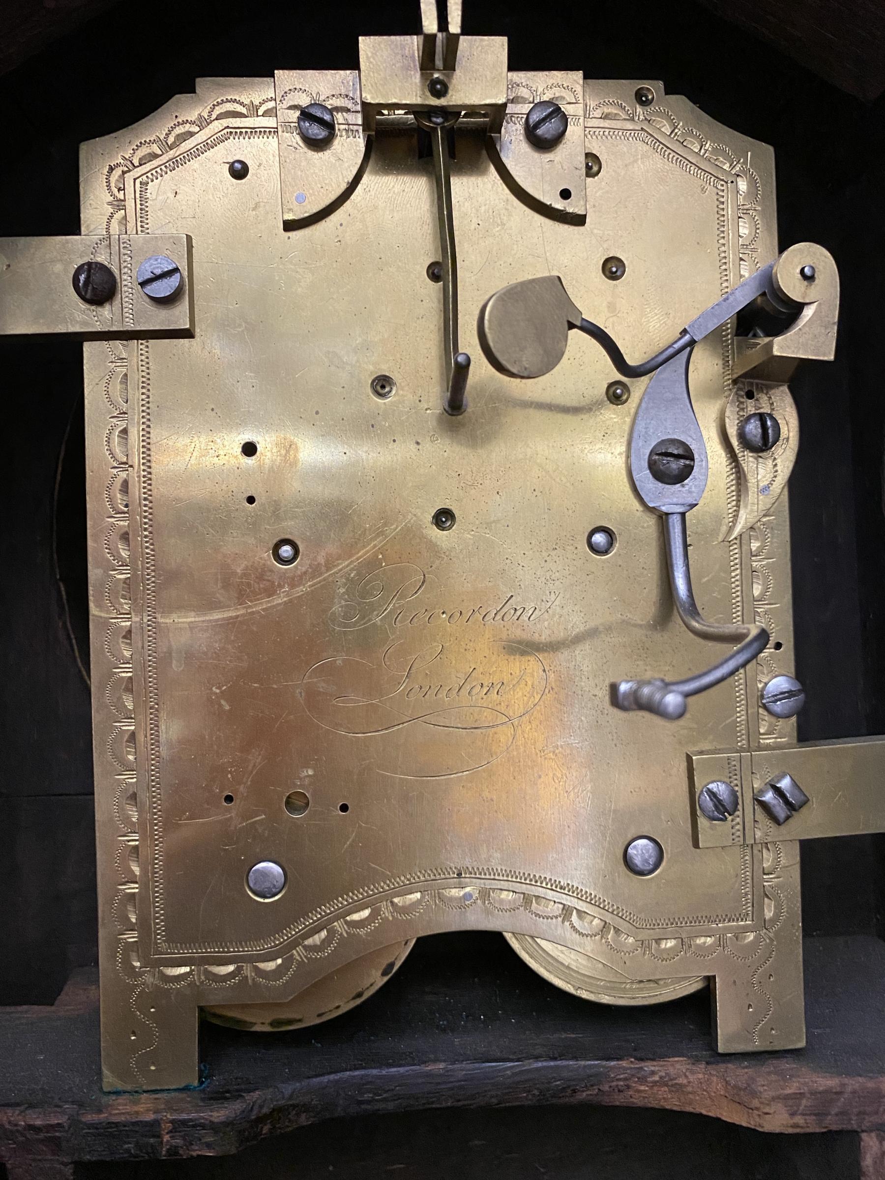 George III Brass Mounted Ebony Bracket Clock, Louis Recordon, London, c.1800