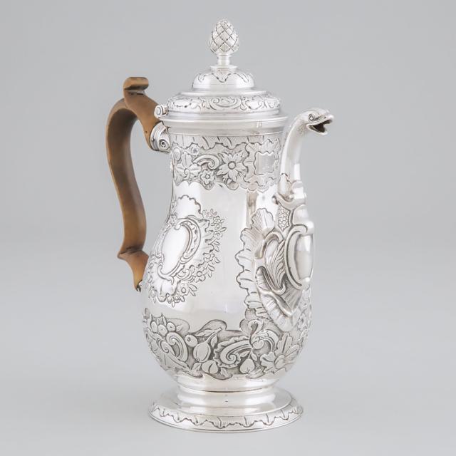 George III Silver Coffee Pot, Newcastle, 1774
