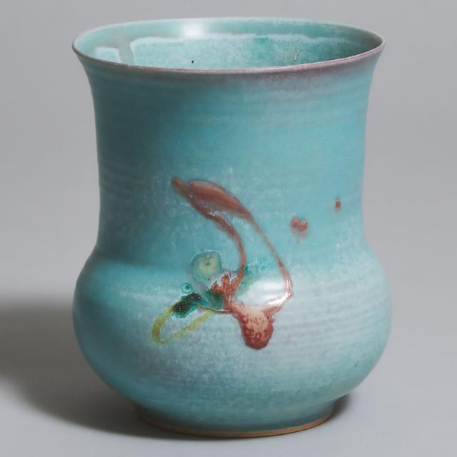 Kayo O'Young (Canadian, b.1950), Light Blue Glazed Vase, 2001