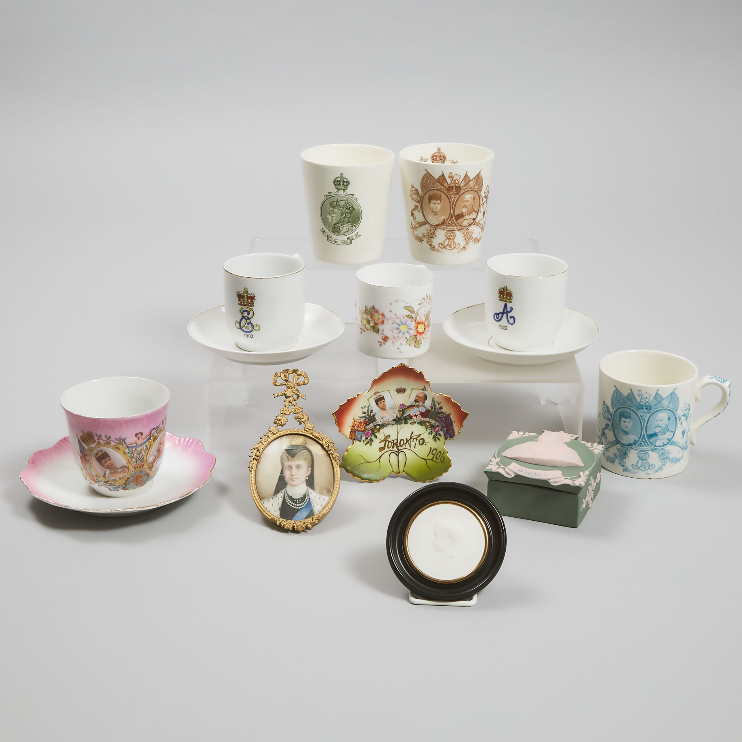 Group of Edward VII and Alexandra of Denmark Commemorative Wares, early 20th century