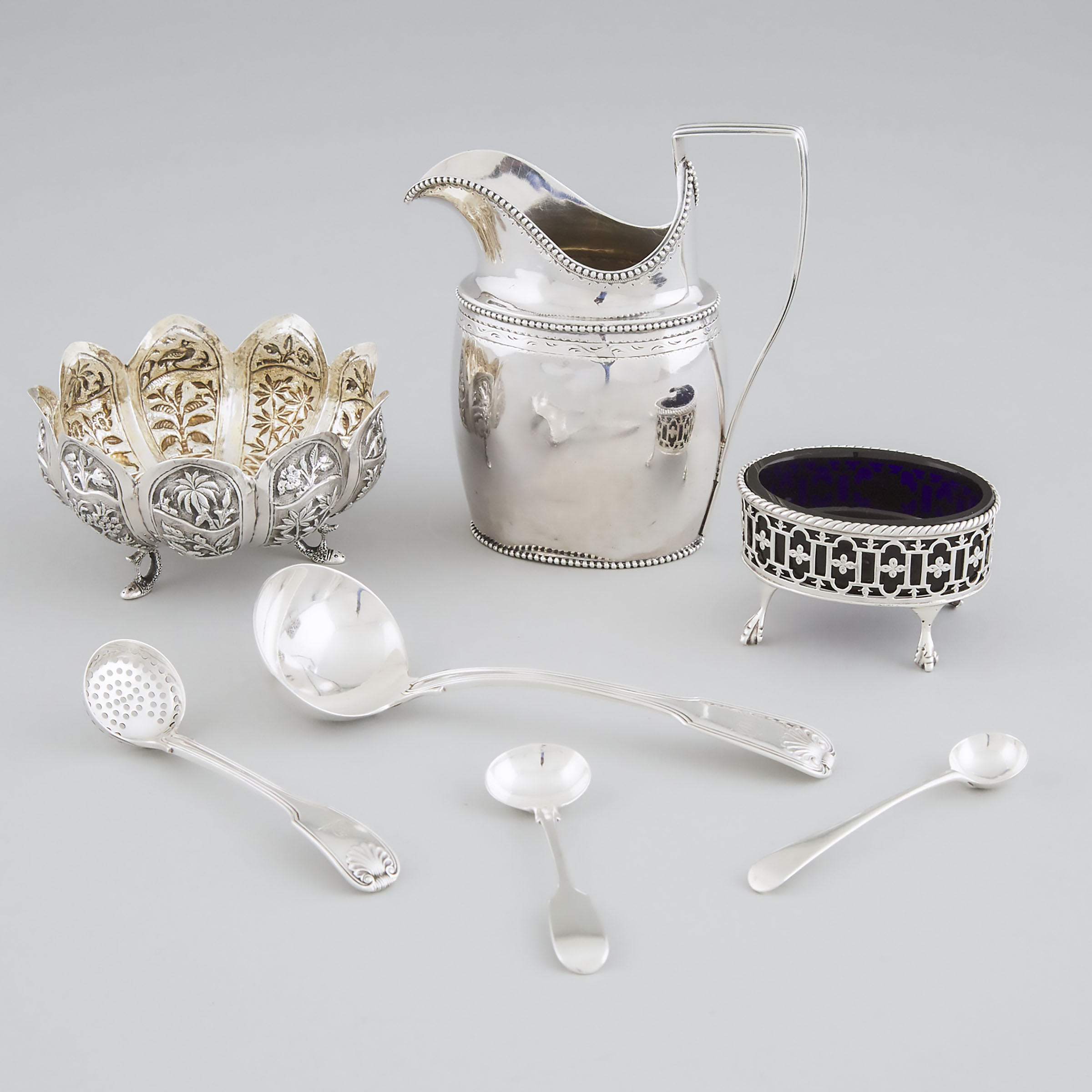 Group of English, Dutch, and Eastern Silver, 18th/19th century