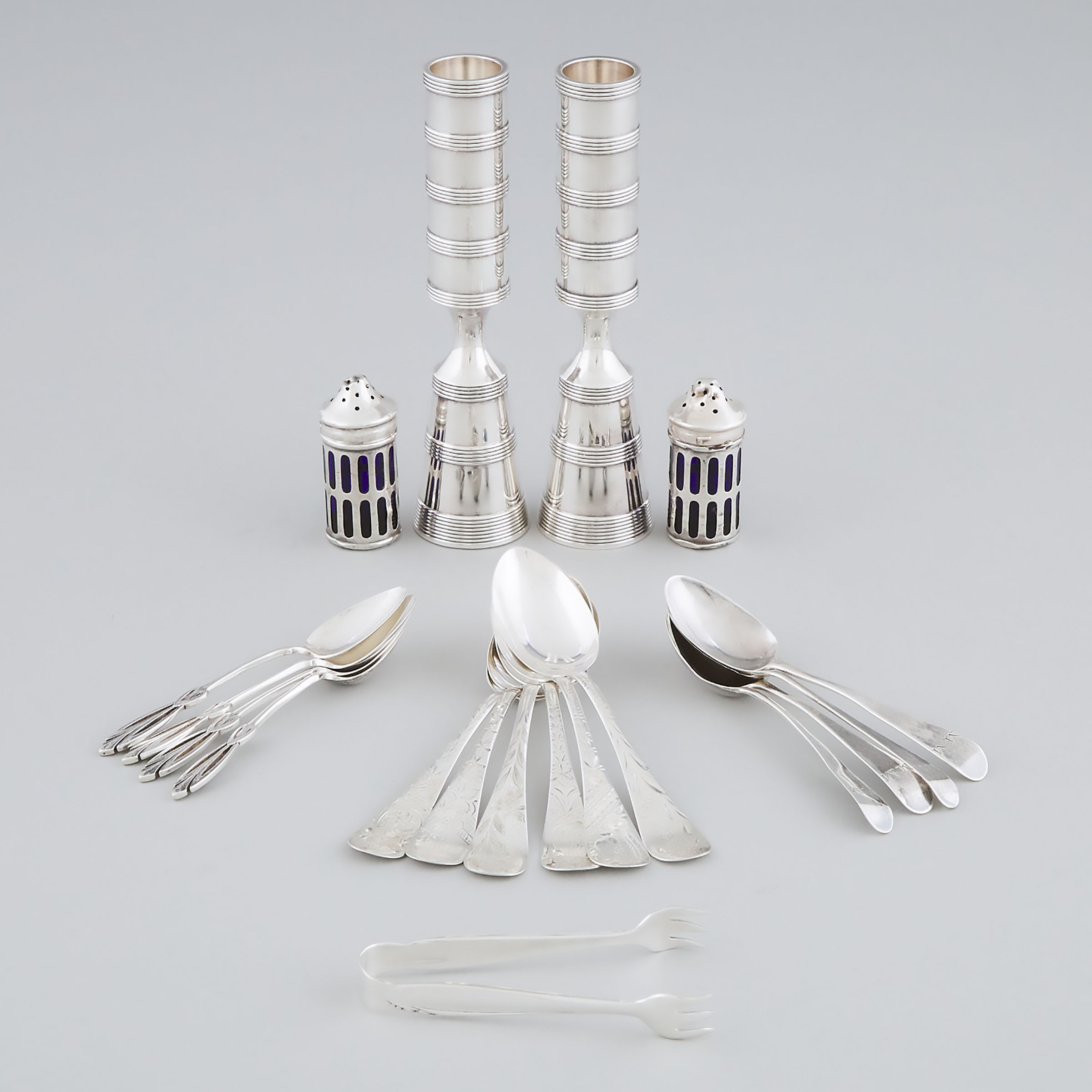 Pair of Danish Silver Plated Candlesticks, Jens Quistgaard for Dansk, mid-20th century
