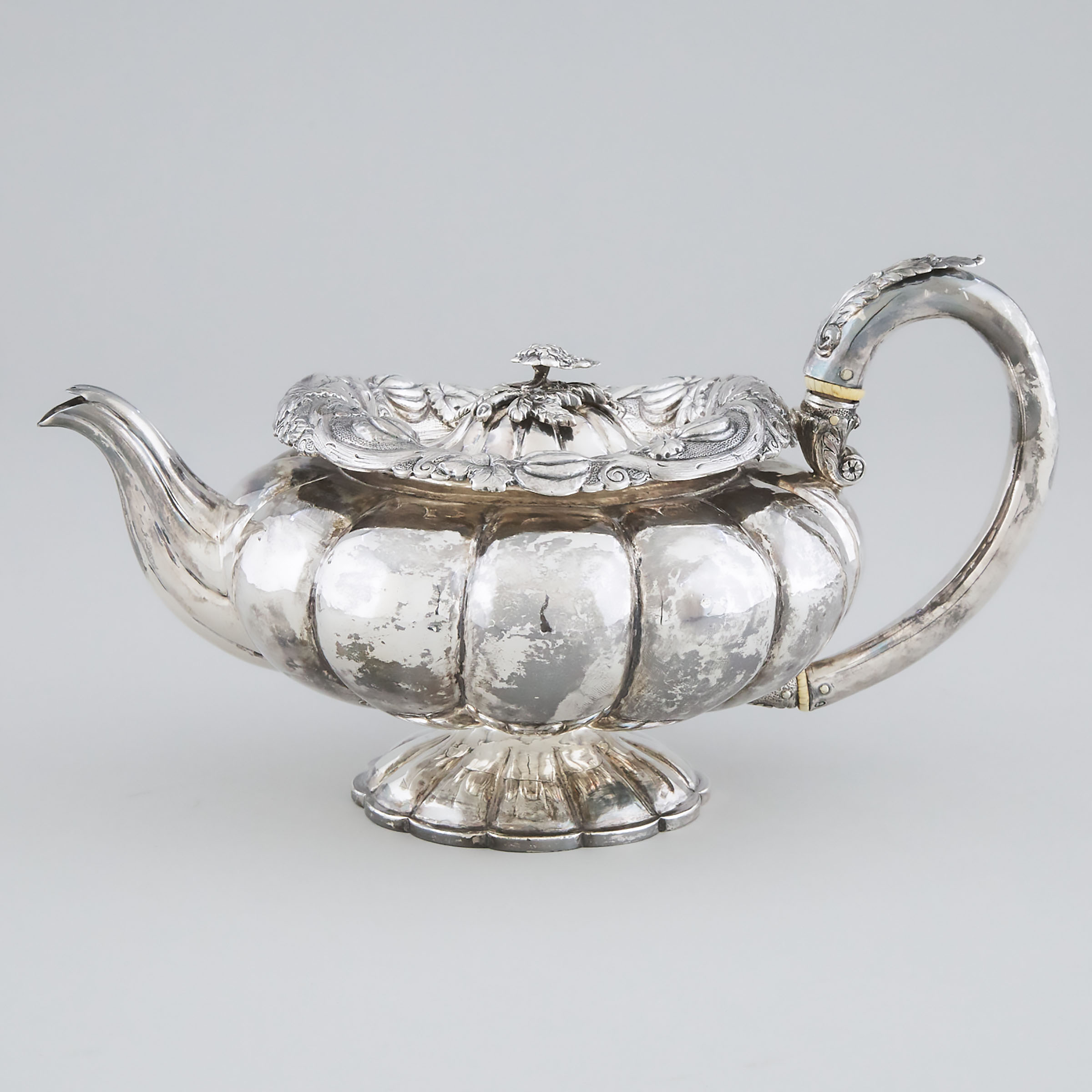 George IV Silver Teapot, John Edward Terry, London, 1828