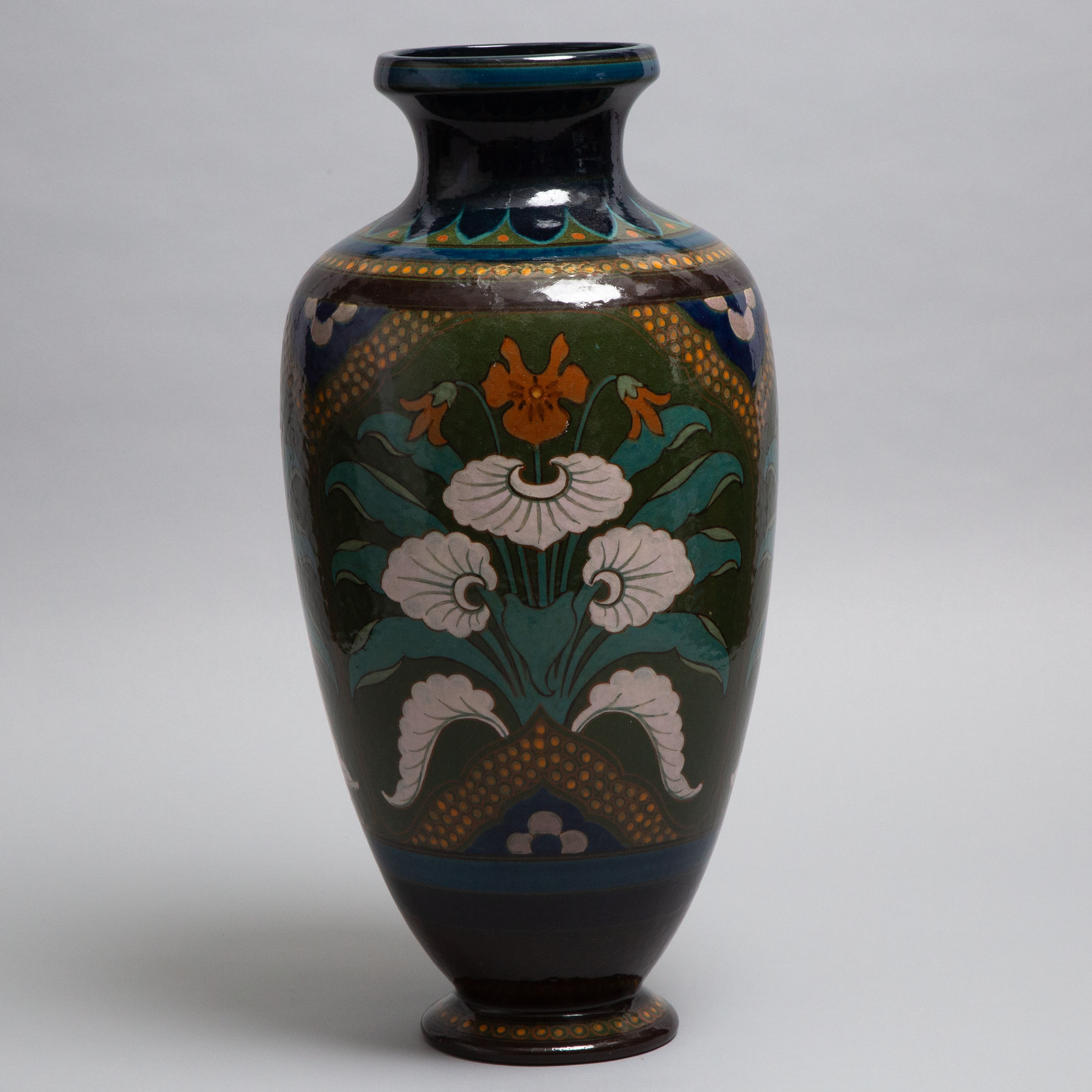 Large Arnhem Glazed Earthenware Vase, early 20th century