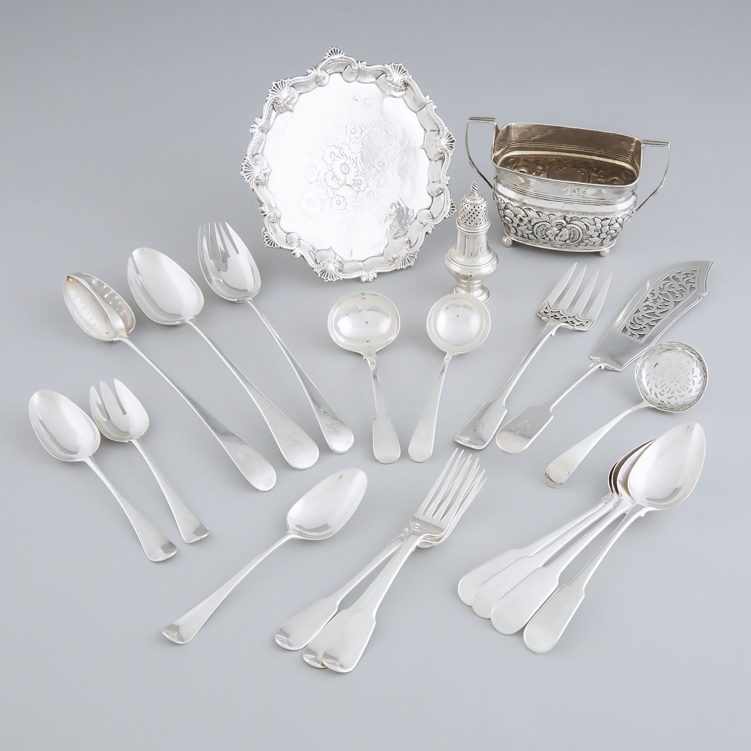 Group of Georgian and Victorian Silver, 18th/19th century