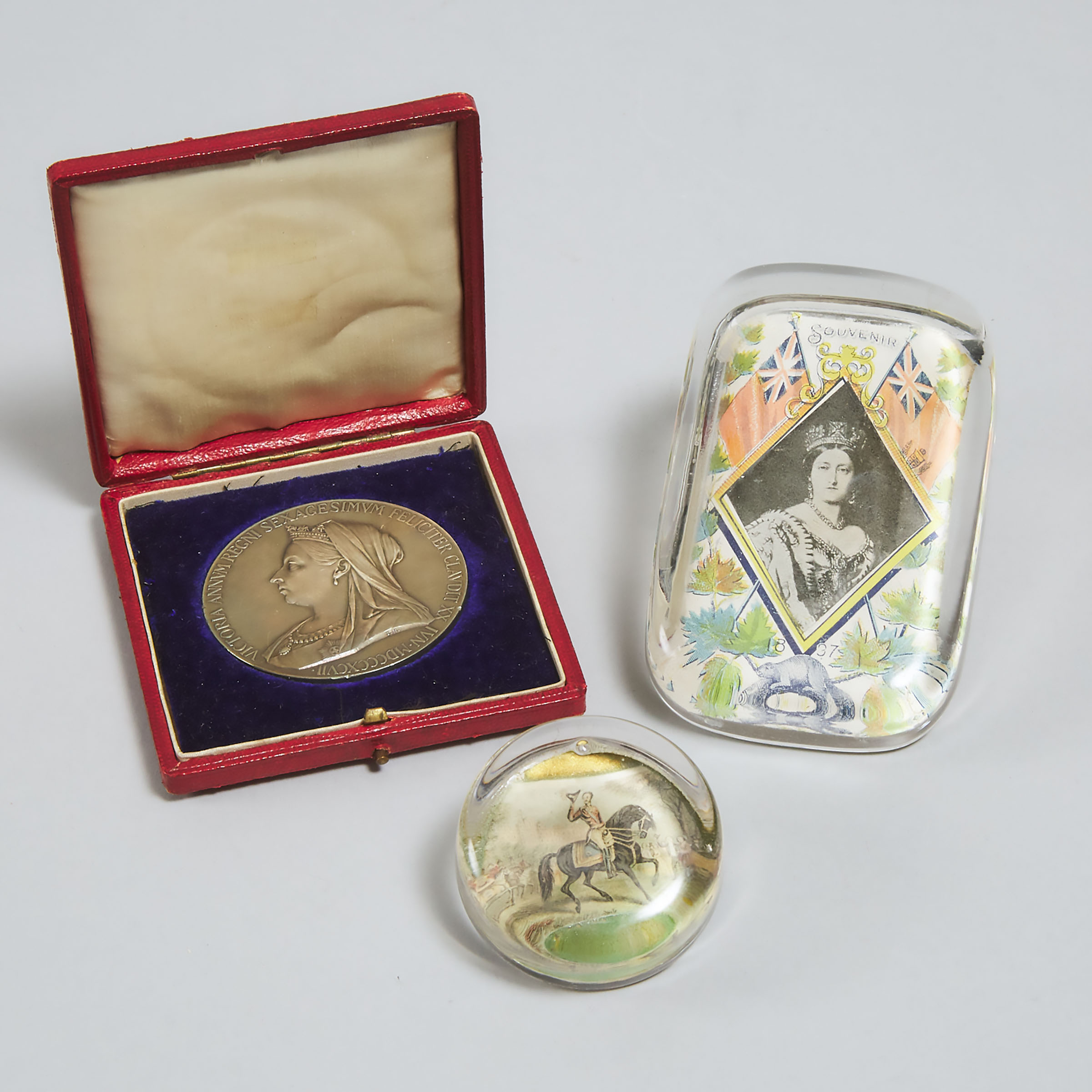 Victoria and Albert: Two Paperweights and a Medallion, 1837 - 1897