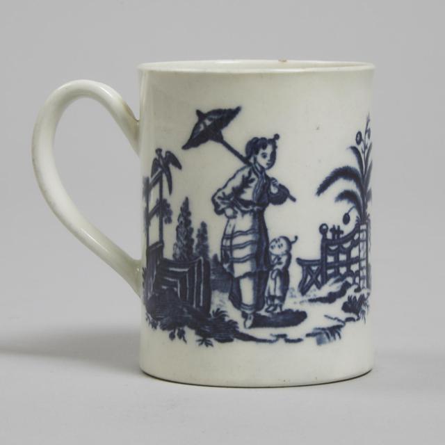 Worcester 'La Pêche/La Promenade Chinoise' Mug, c.1775