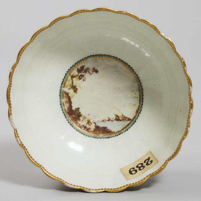 Worcester 'Lord Henry Thynne' Pattern Fluted Bowl, c.1775-80
