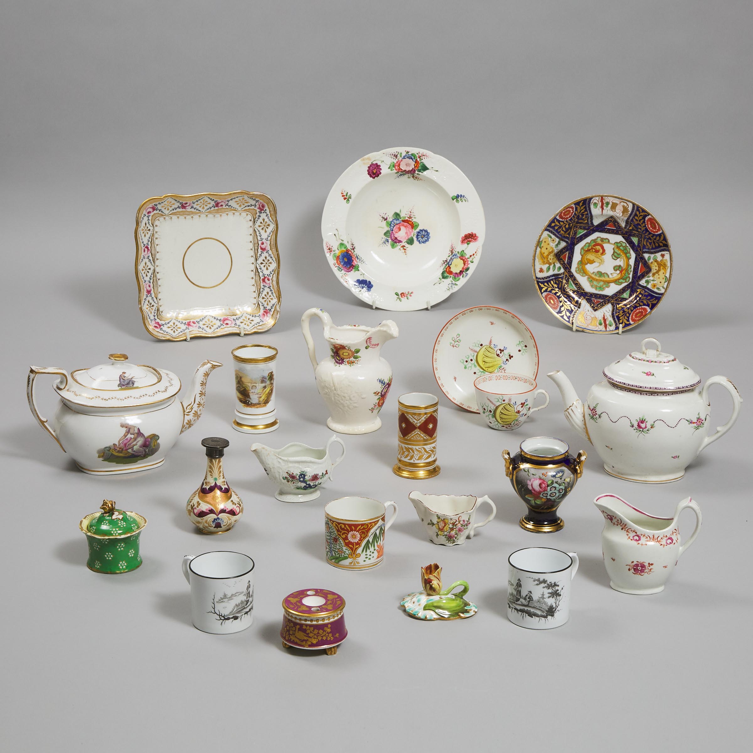 Group of English Porcelain, 18th/19th century