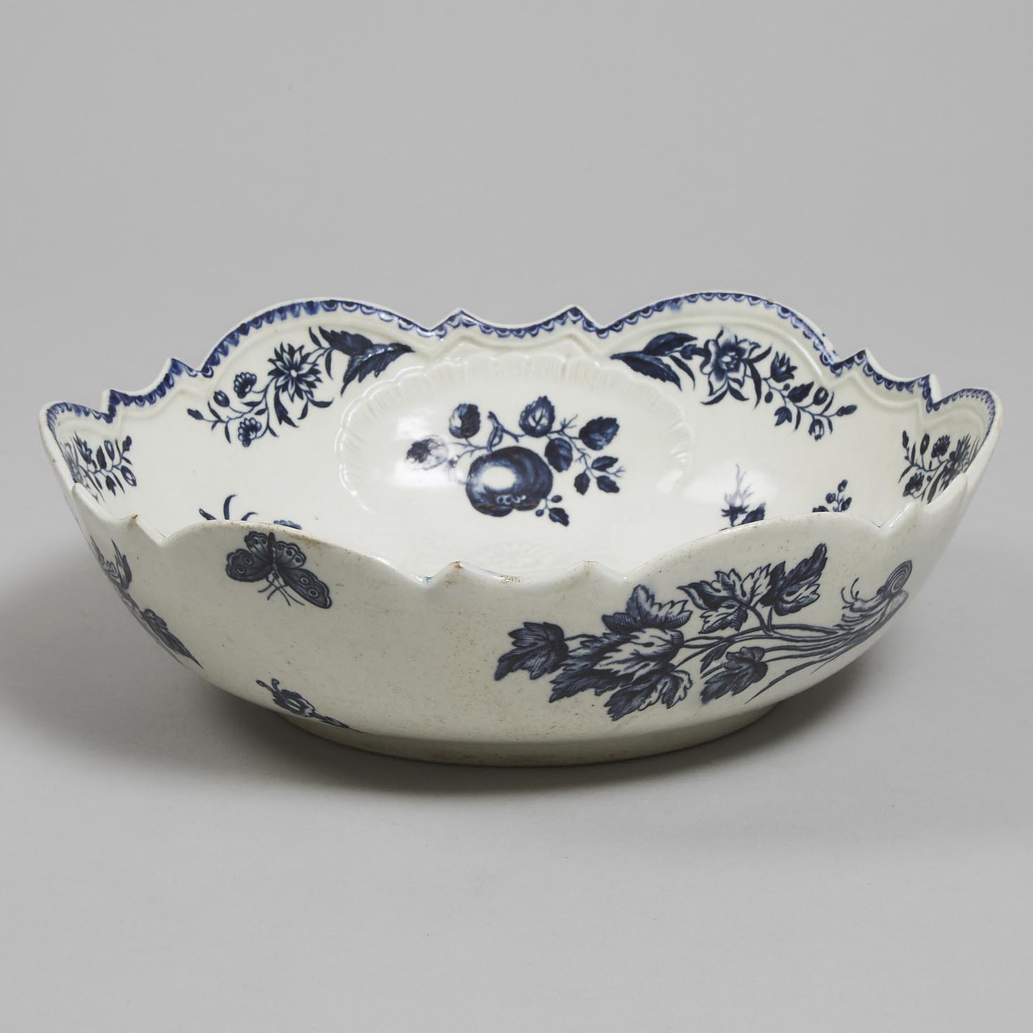Worcester 'Pine Cone' Salad Bowl, c.1780