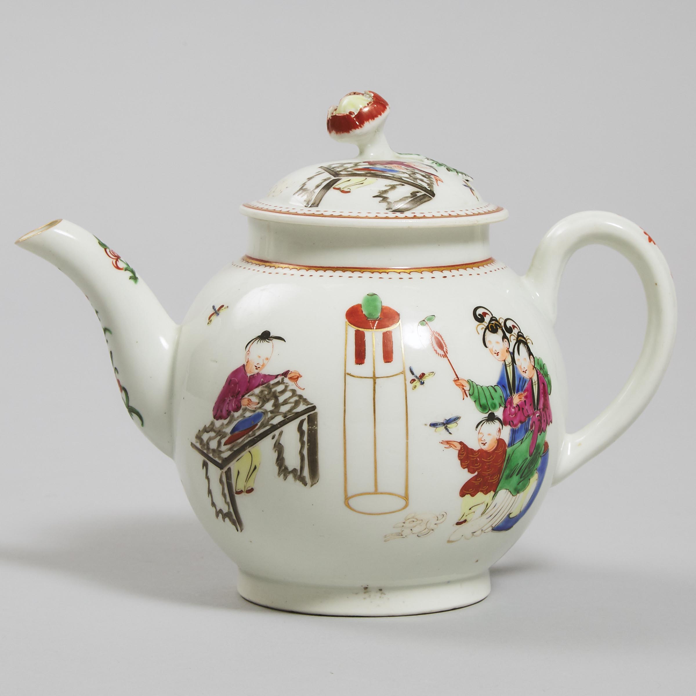 Worcester 'Chinese Family' Teapot, c.1770