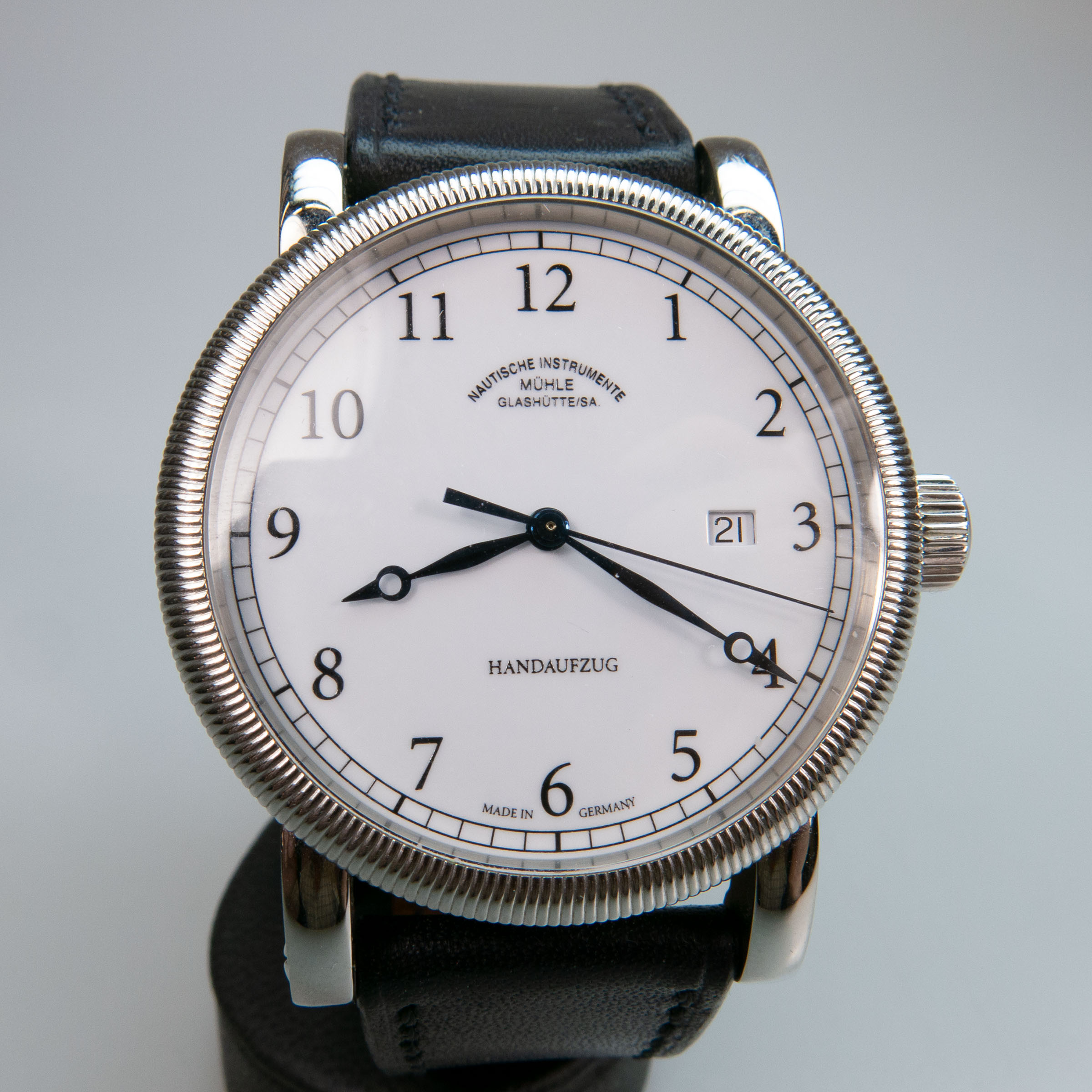 Mühle Glashütte Teutonia III Handaufzug Wristwatch, With Date
