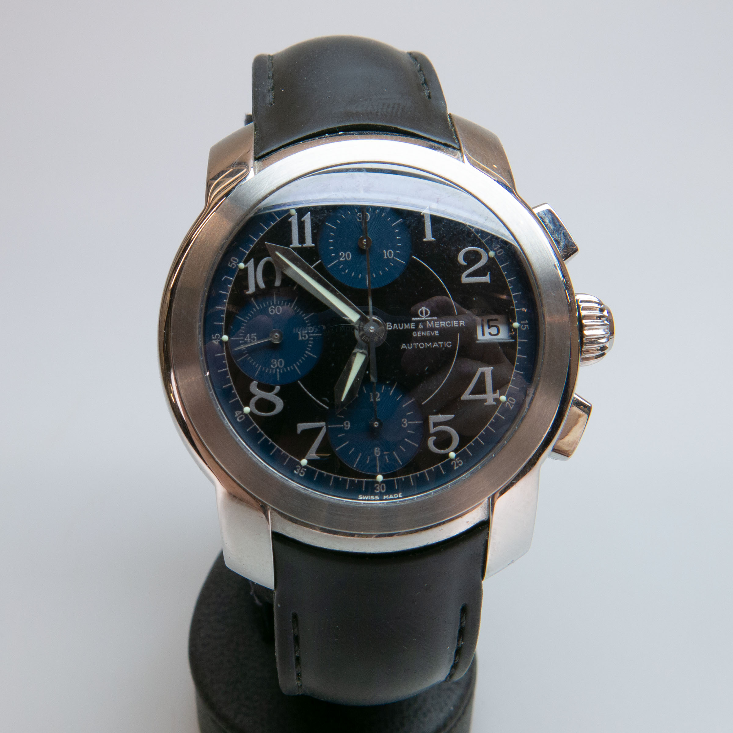 Baume & Mercier 'Capeland' Wristwatch, With Date And Chronograph