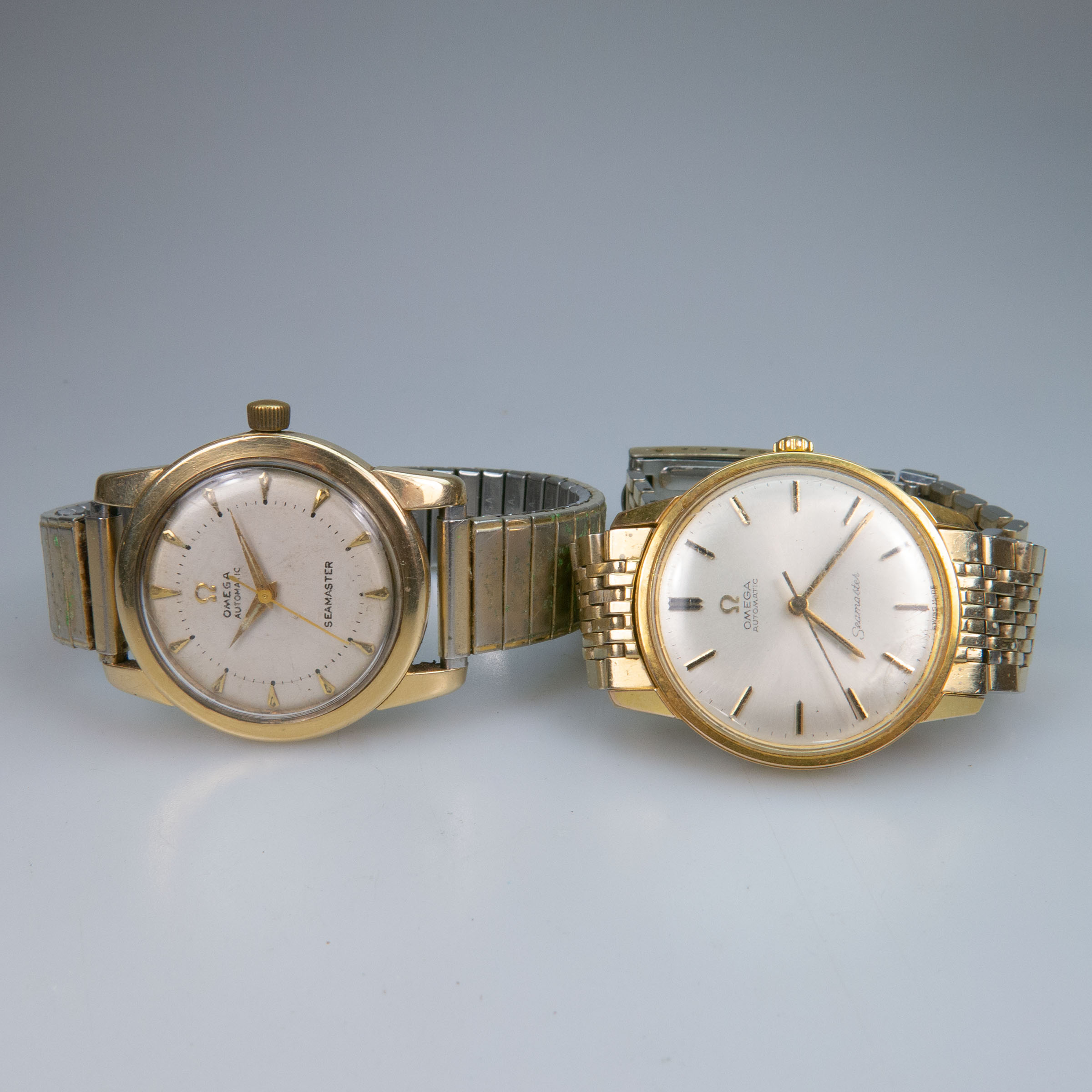 Two Omega Automatic Seamaster Wristwatches