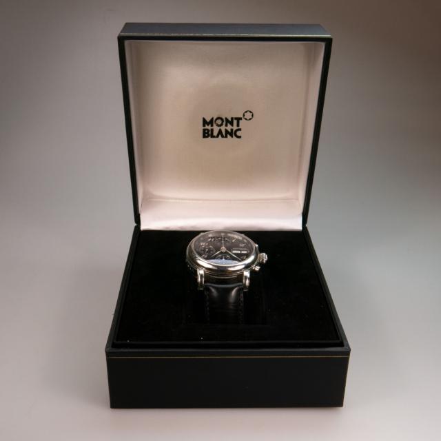 Montblanc Meisterstück Wristwatch With Day, Date And Chronograph