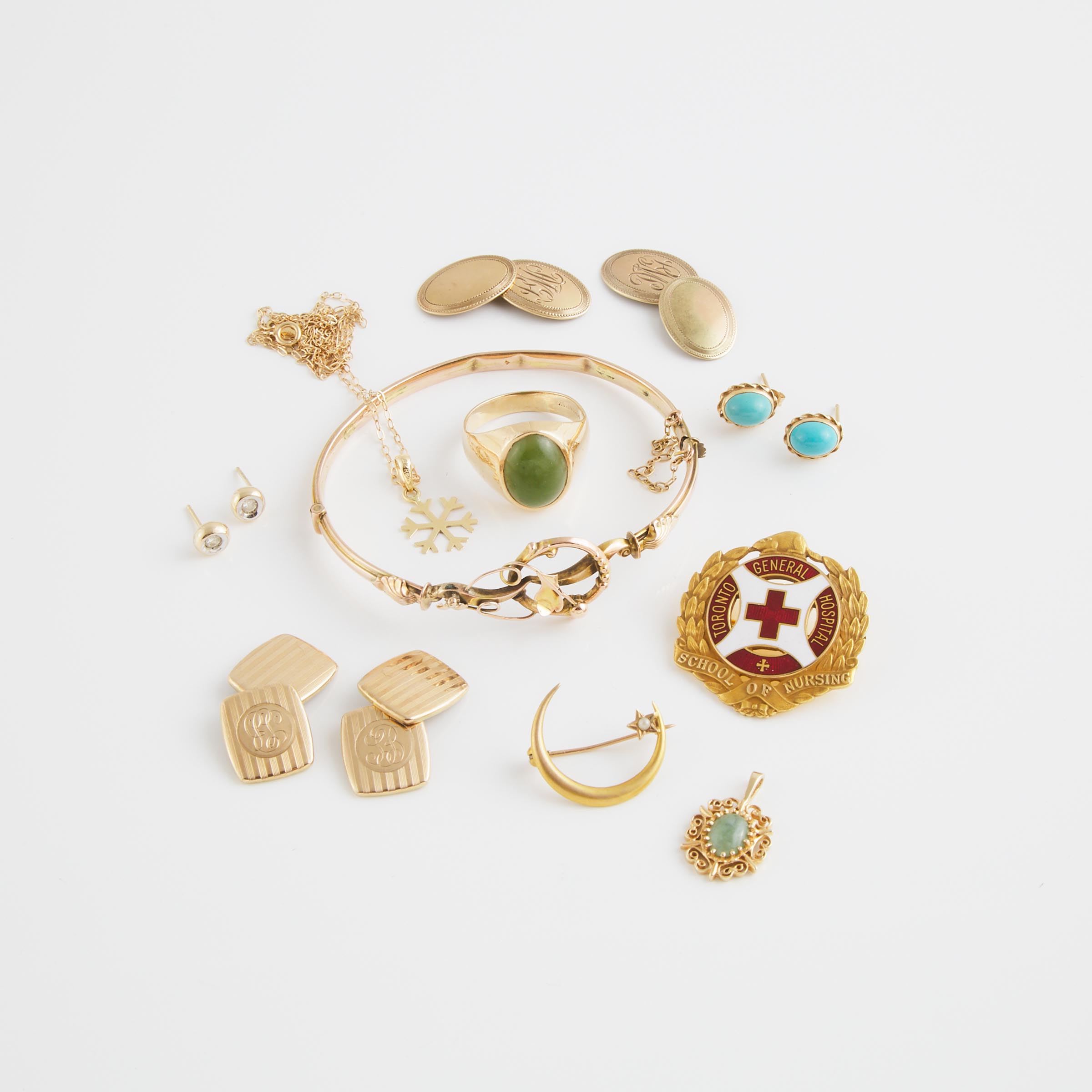 Small Group Of Gold Jewellery