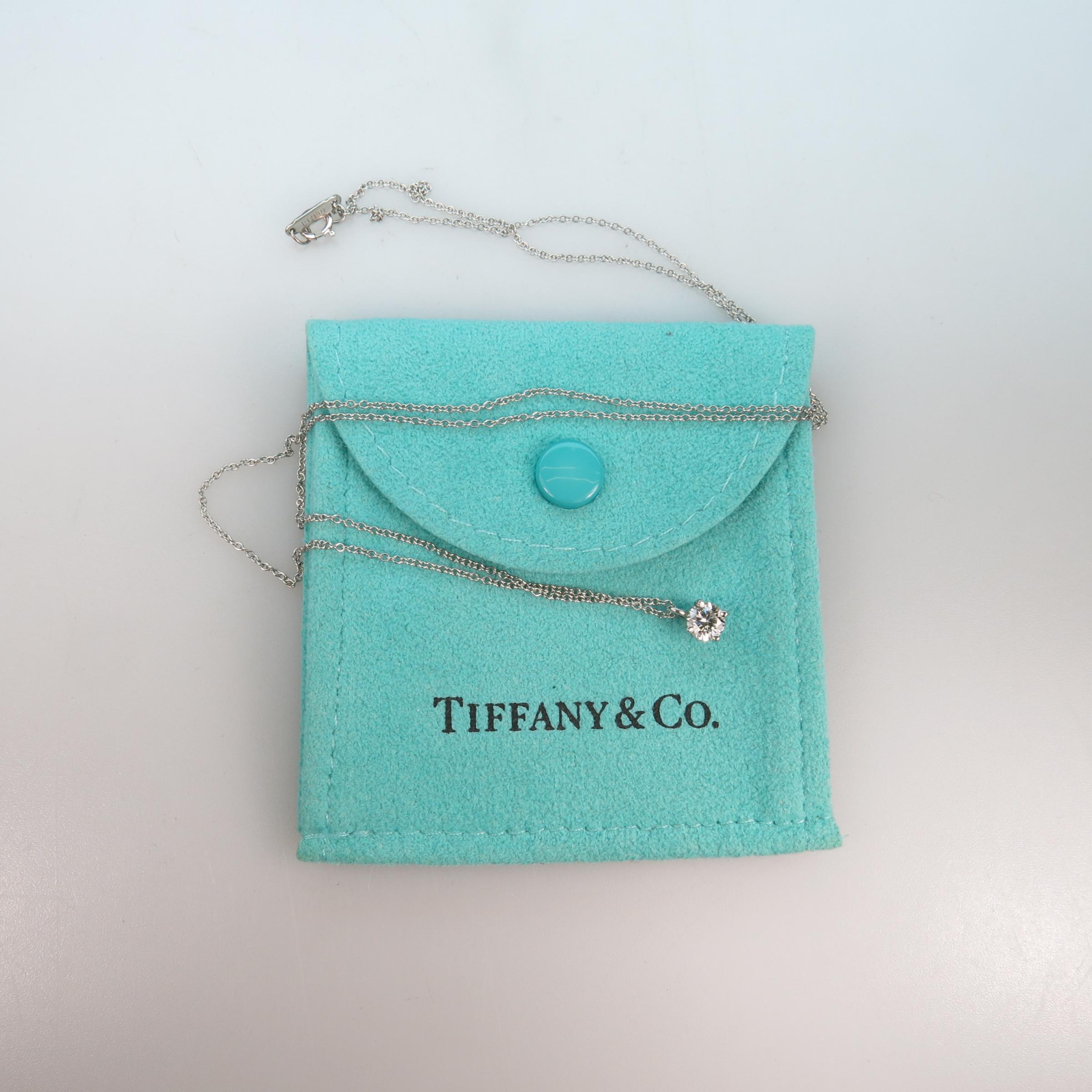 Tiffany & Co. Platinum Pendant & Chain 