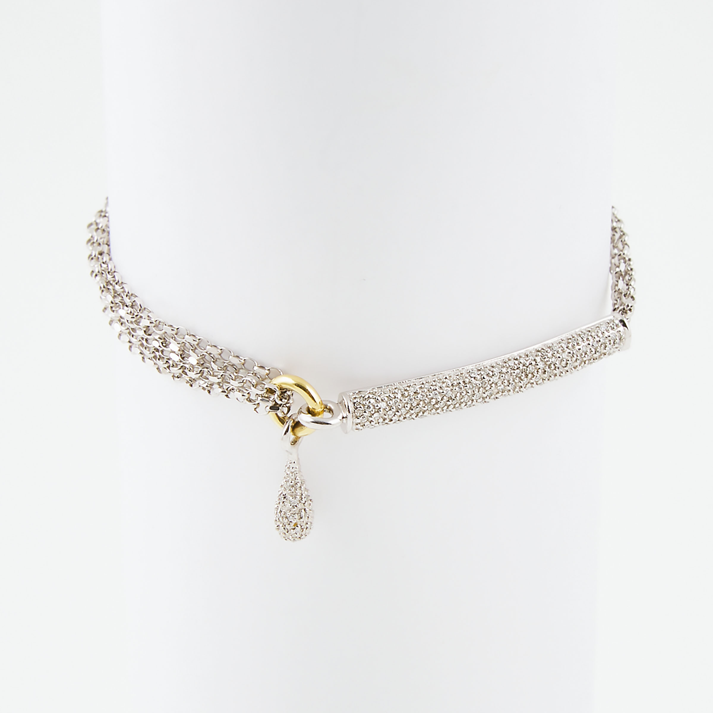 18k White Gold Multi-Strand Bracelet