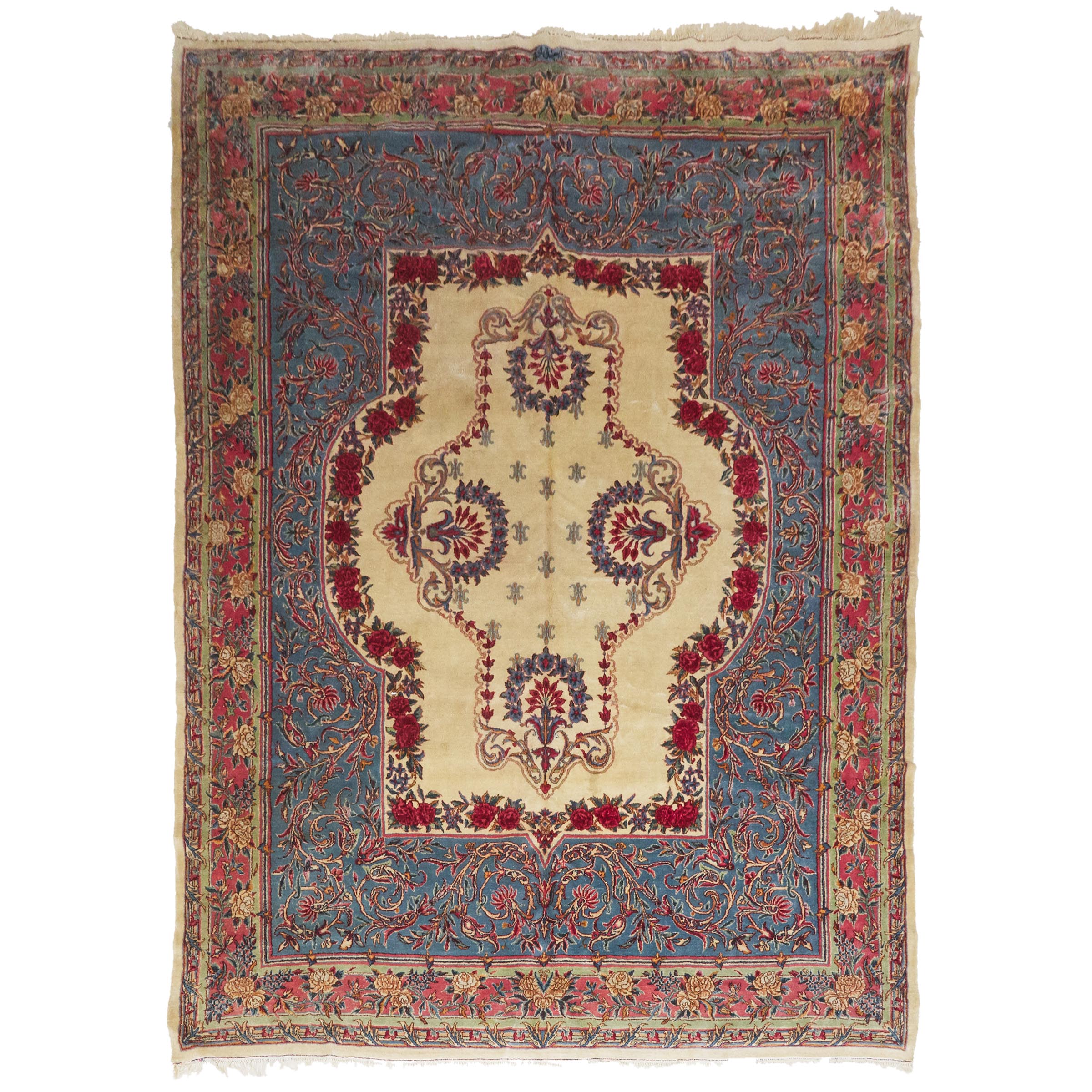 Kerman Aubusson Design Carpet, Persian, c.1960