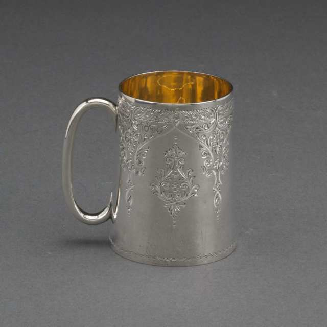 Victorian Silver Small Mug, George Adams, London, 1882