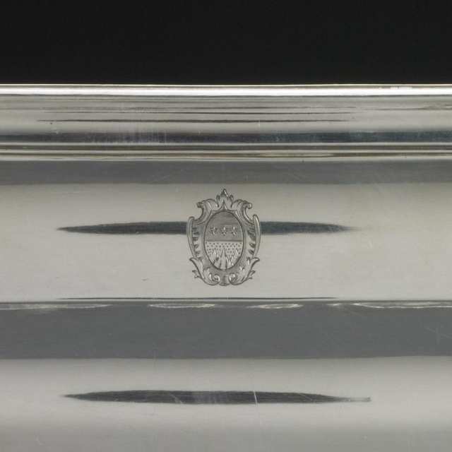 French Silver Oblong Platter, early 20th century
