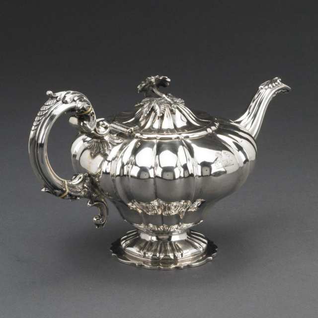 Victorian Silver Teapot, Charles Reily & George Storer, London, 1838