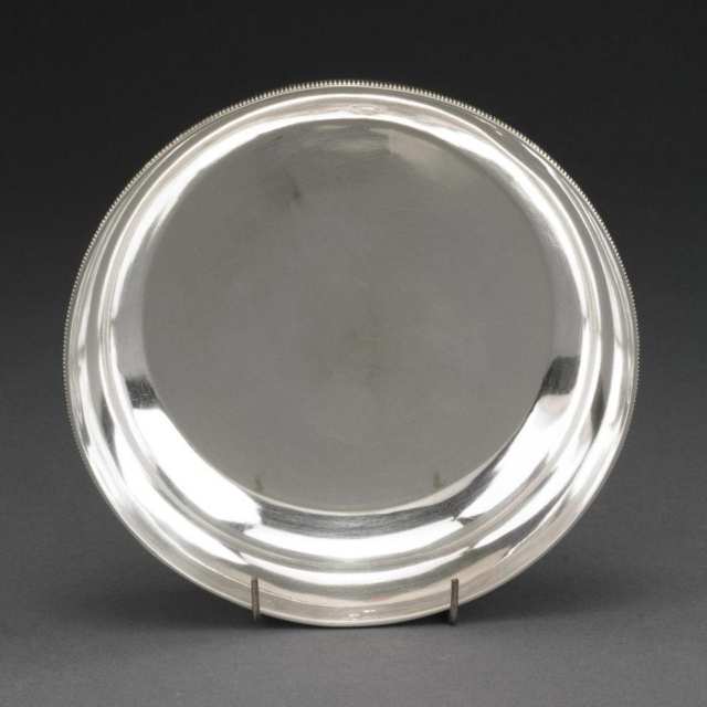 French Silver Berry Bowl, early 20th century