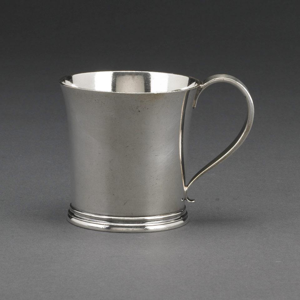American Silver Mug, Tiffany & Co., New York, N.Y., 20th century