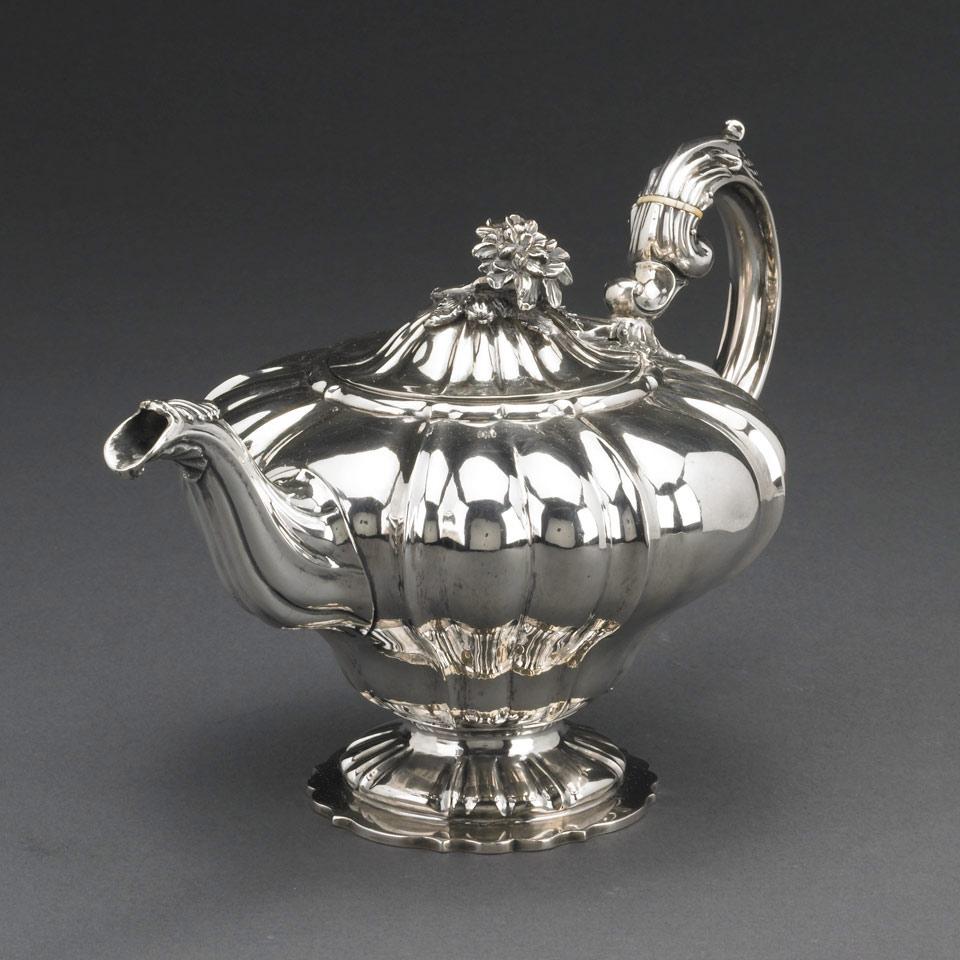 Victorian Silver Teapot, Charles Reily & George Storer, London, 1838