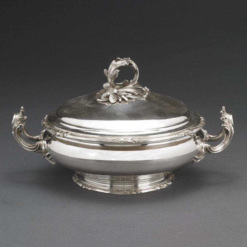 French Silver Covered Vegetable Dish, Paris, early 20th century
