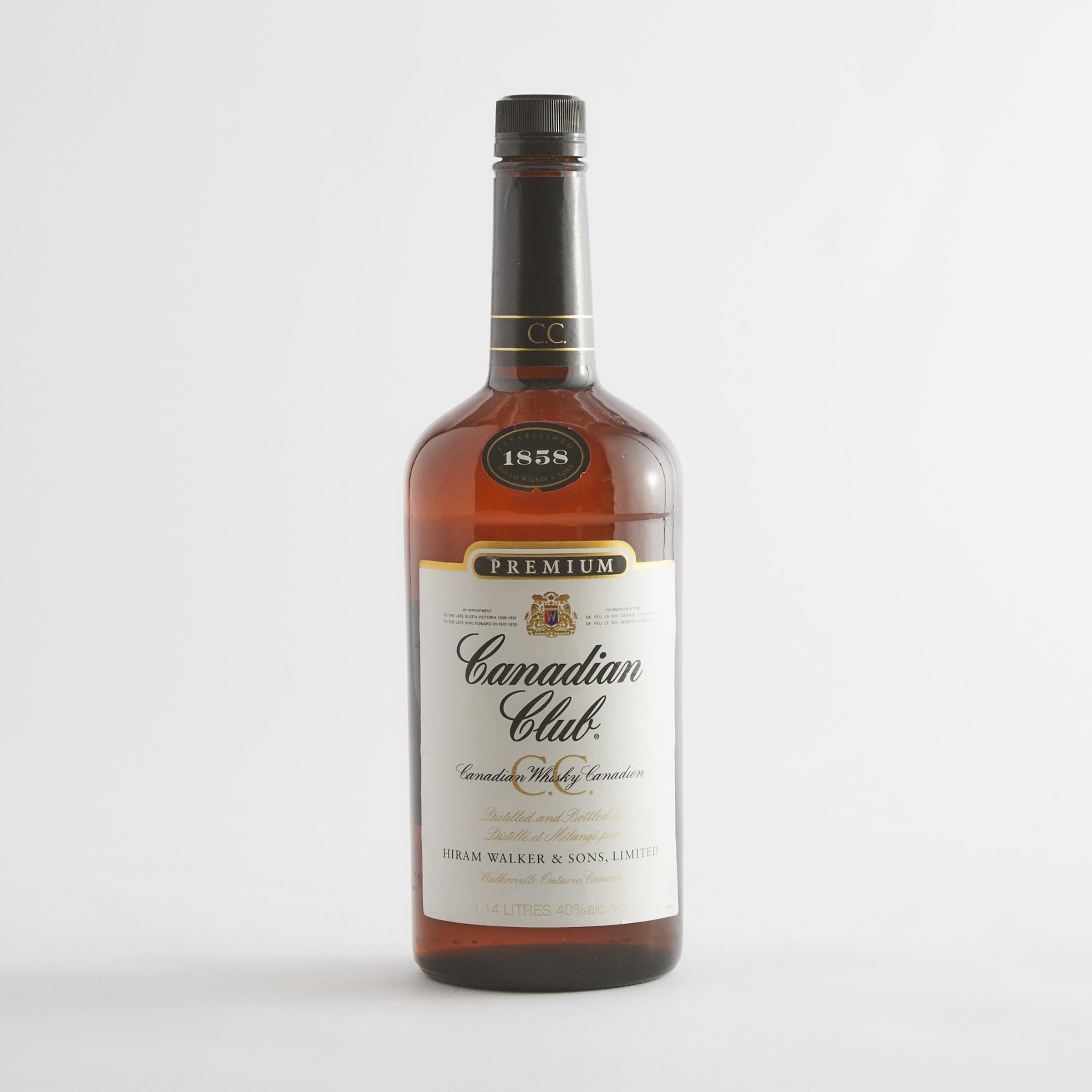 CANADIAN CLUB BLENDED CANADIAN WHISKY (ONE 1.14 LITRES)
