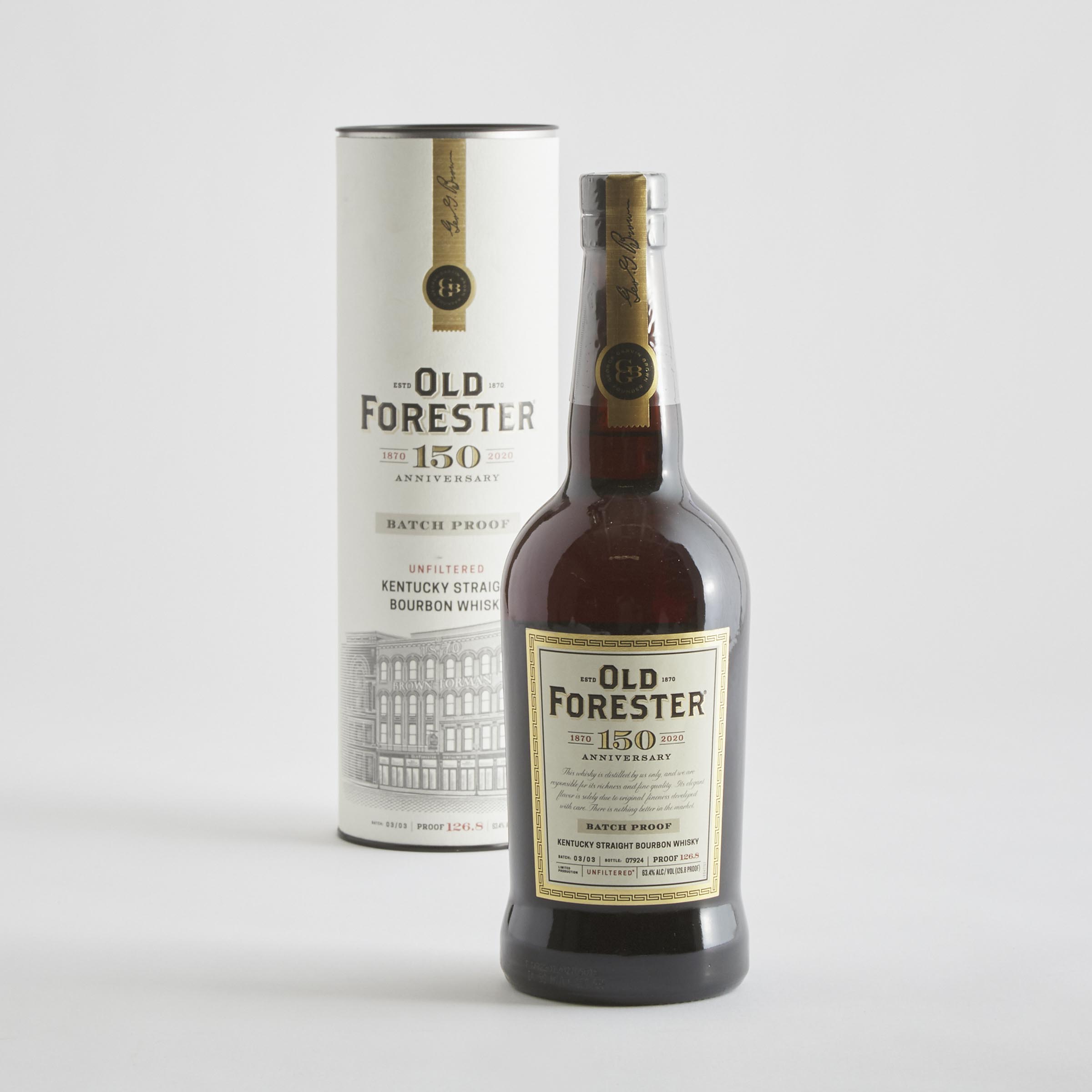 OLD FORESTER 150TH ANNIVERSARY BATCH PROOF STRAIGHT BOURBON WHISKY NAS (ONE 750 ML)