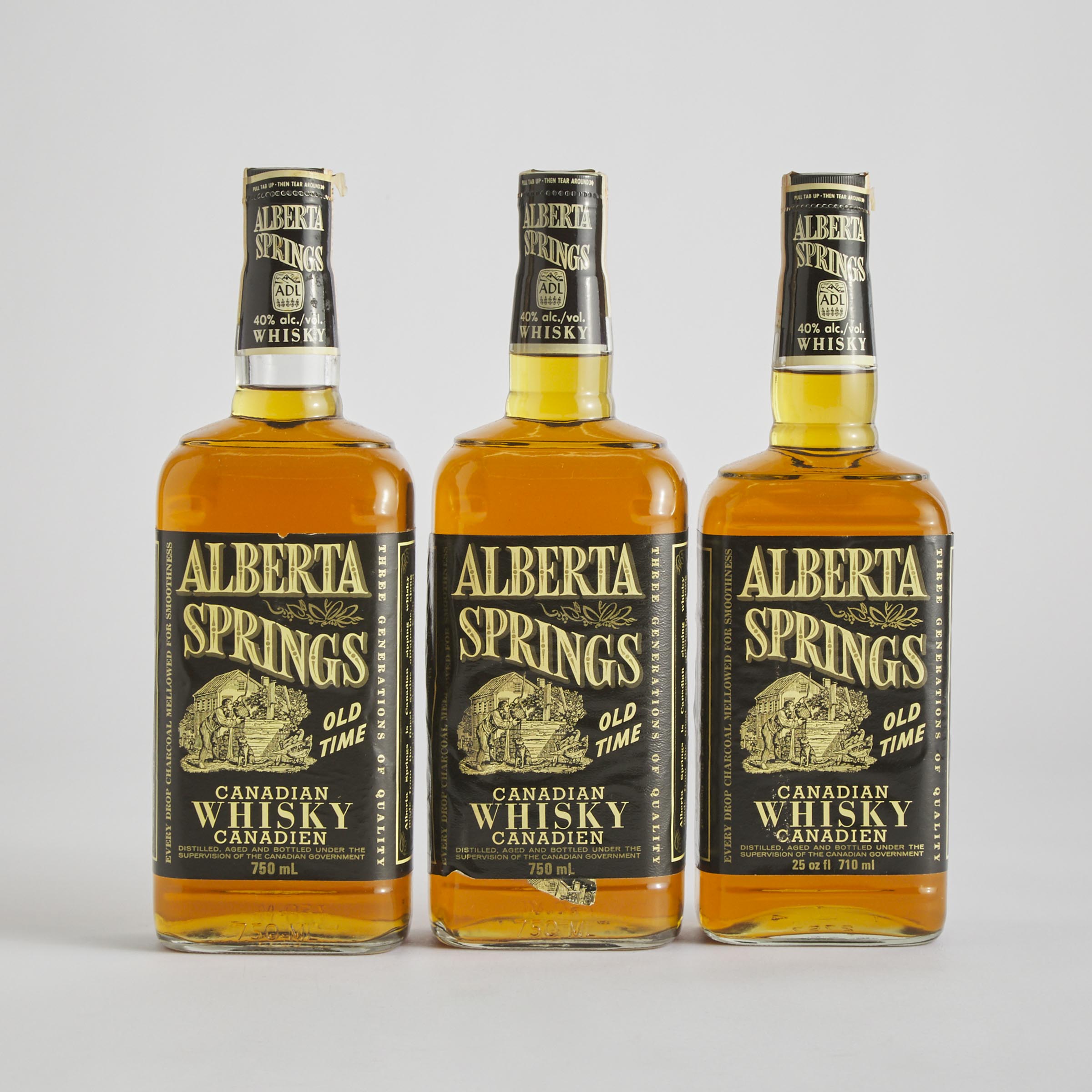 ALBERTA SPRINGS OLD TIME CANADIAN WHISKY (ONE 750 ML)
ALBERTA SPRINGS OLD TIME CANADIAN WHISKY (ONE 750 ML)
ALBERTA SPRINGS OLD TIME CANADIAN WHISKY (ONE 710 ML)