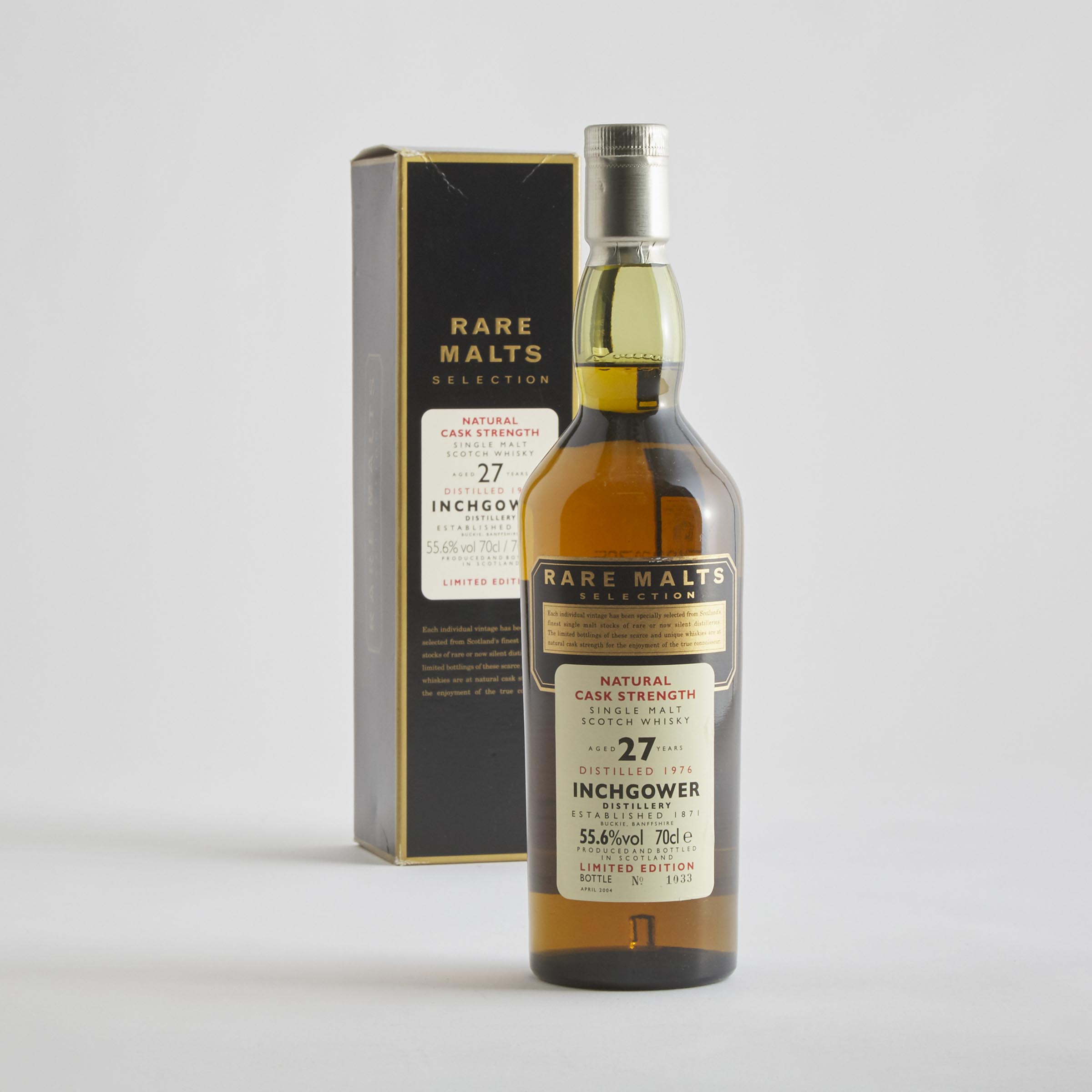 INCHGOWER SINGLE MALT SCOTCH WHISKY 27 YEARS (ONE 70 CL)