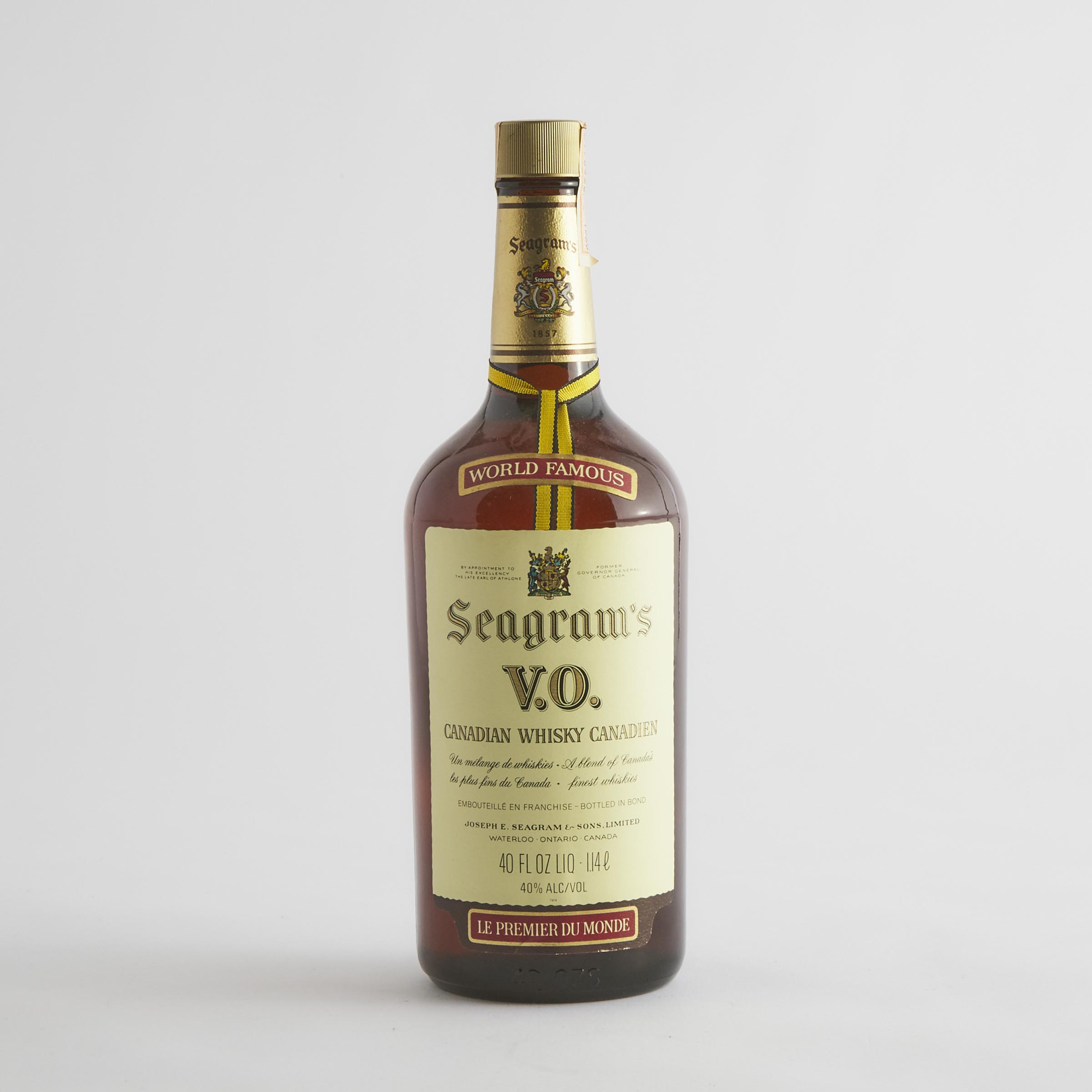 SEAGRAM'S VO BLENDED CANADIAN WHISKY (ONE 1140 ML)