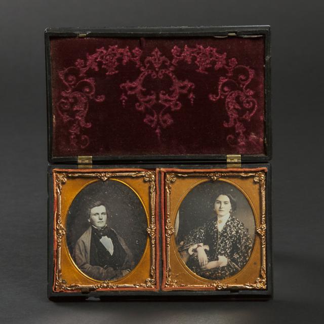 Portrait Photographs of a Young Couple, c.1845