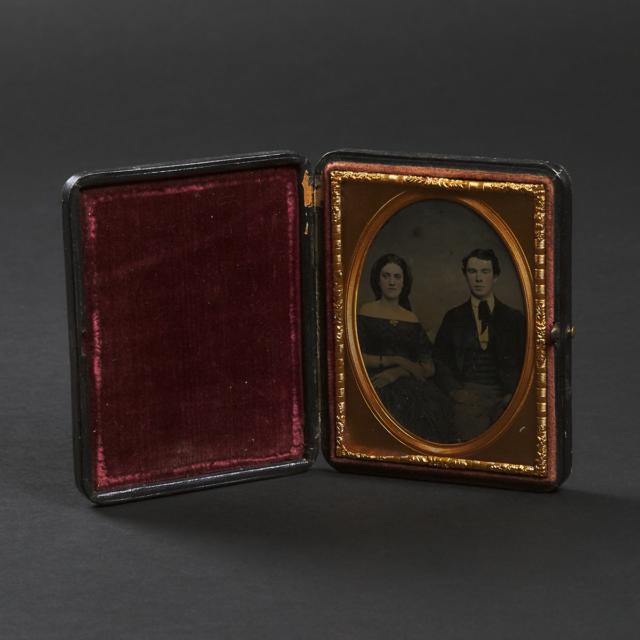 Photographic Portrait of a Young Couple, c.1860