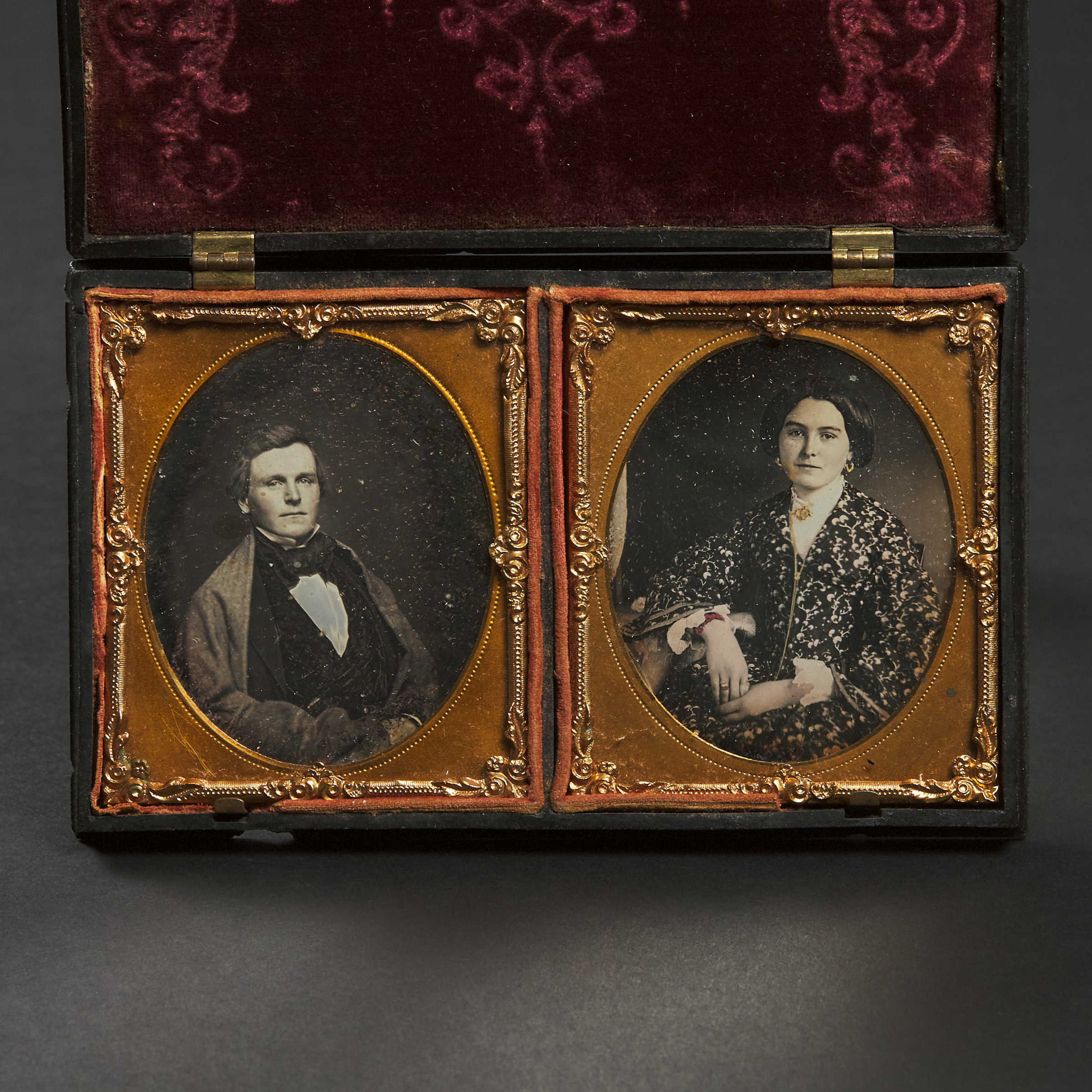 Portrait Photographs of a Young Couple, c.1845