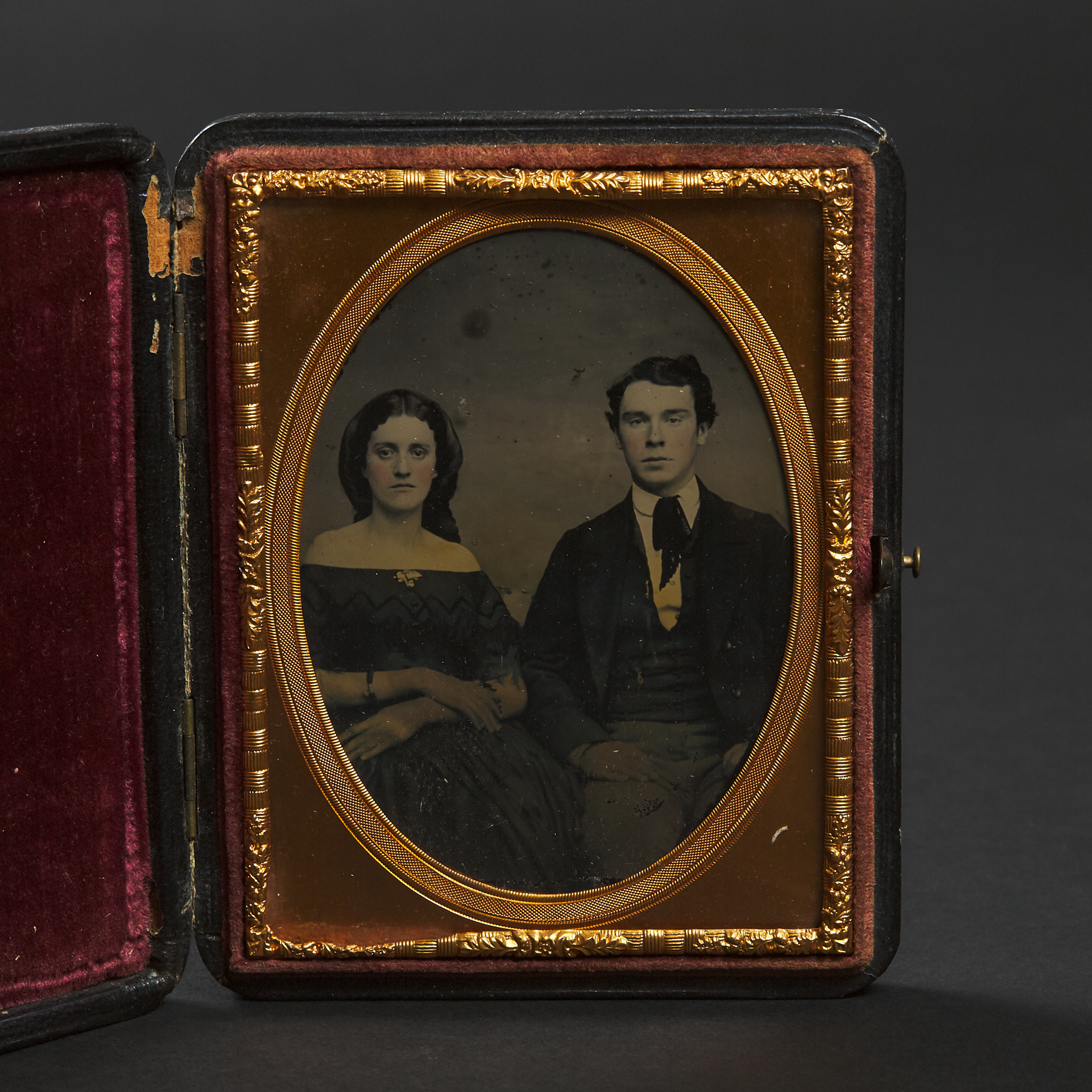 Photographic Portrait of a Young Couple, c.1860