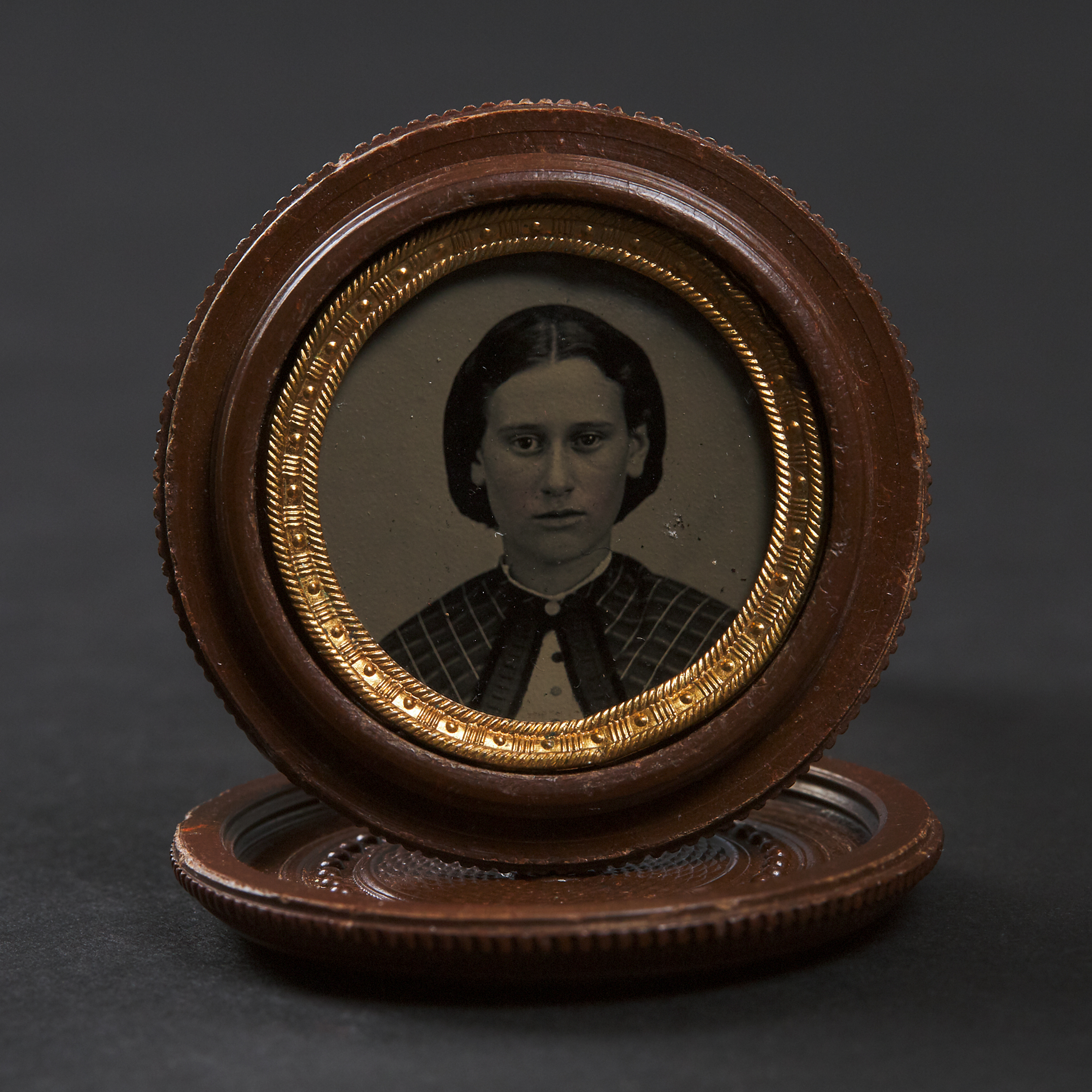 Miniature Portrait Photograph of a Young Woman, c.1856