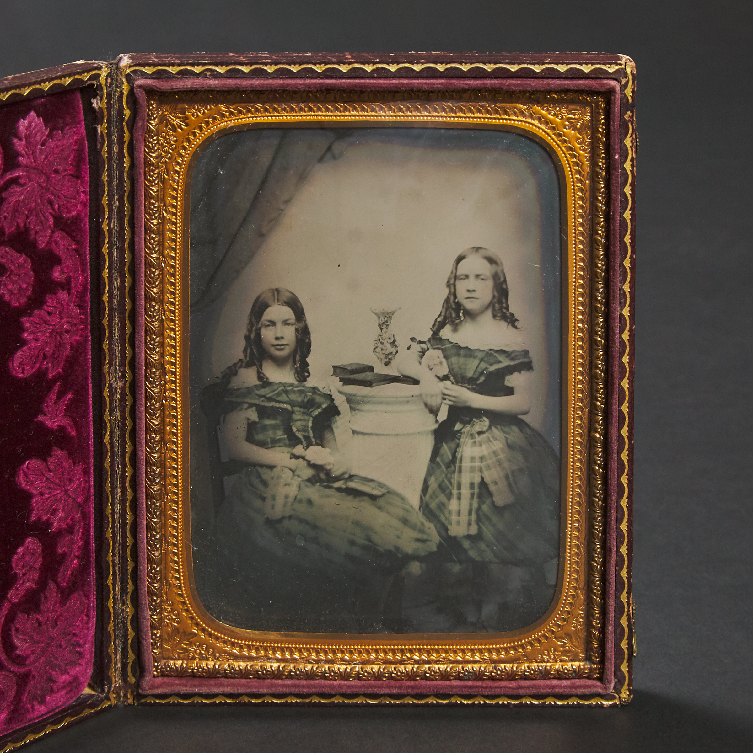 Photographic Portrait of Two Young Girls, c.1860