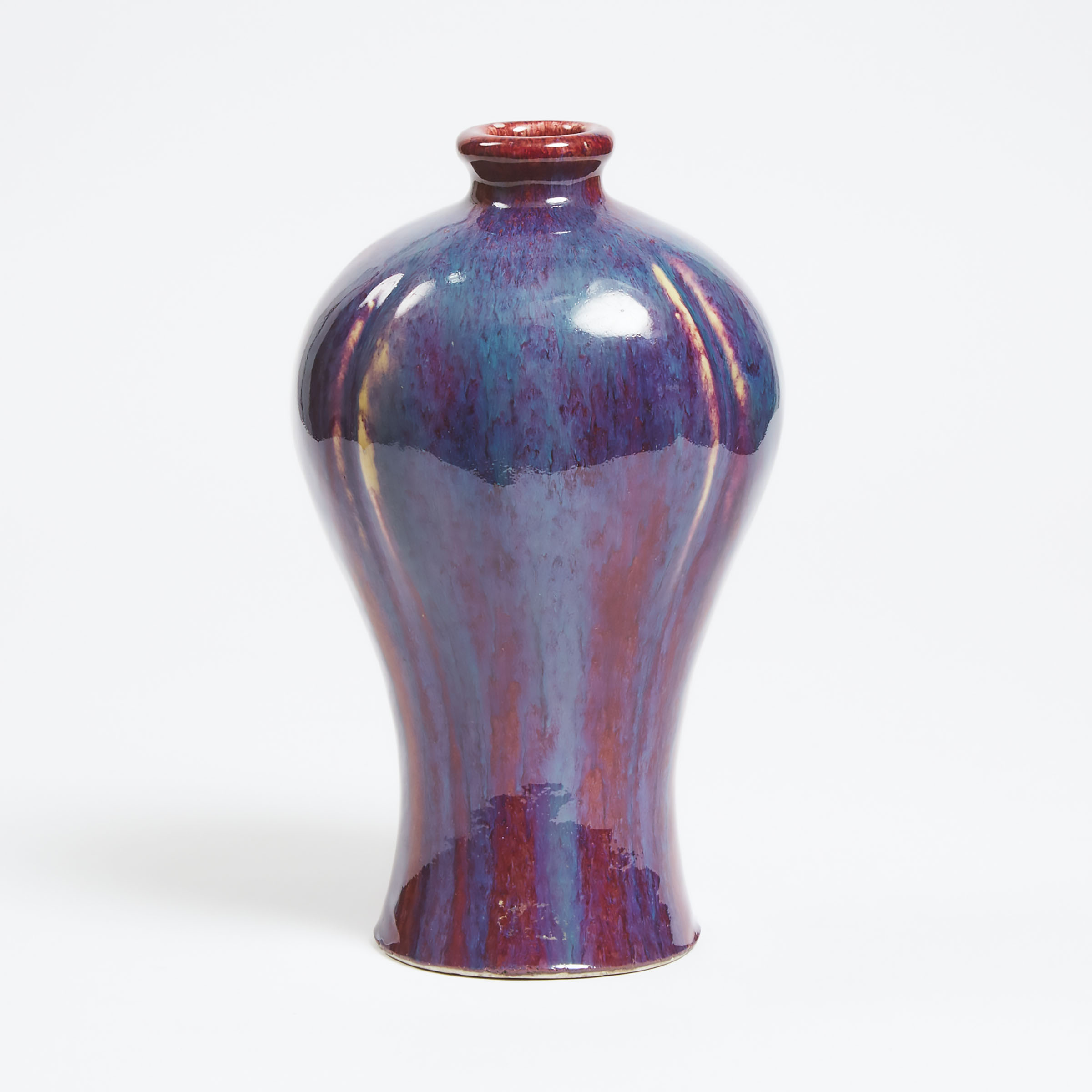 A Chinese Flambé Glazed Meiping Vase, Qing Dynasty, 18th/19th Century