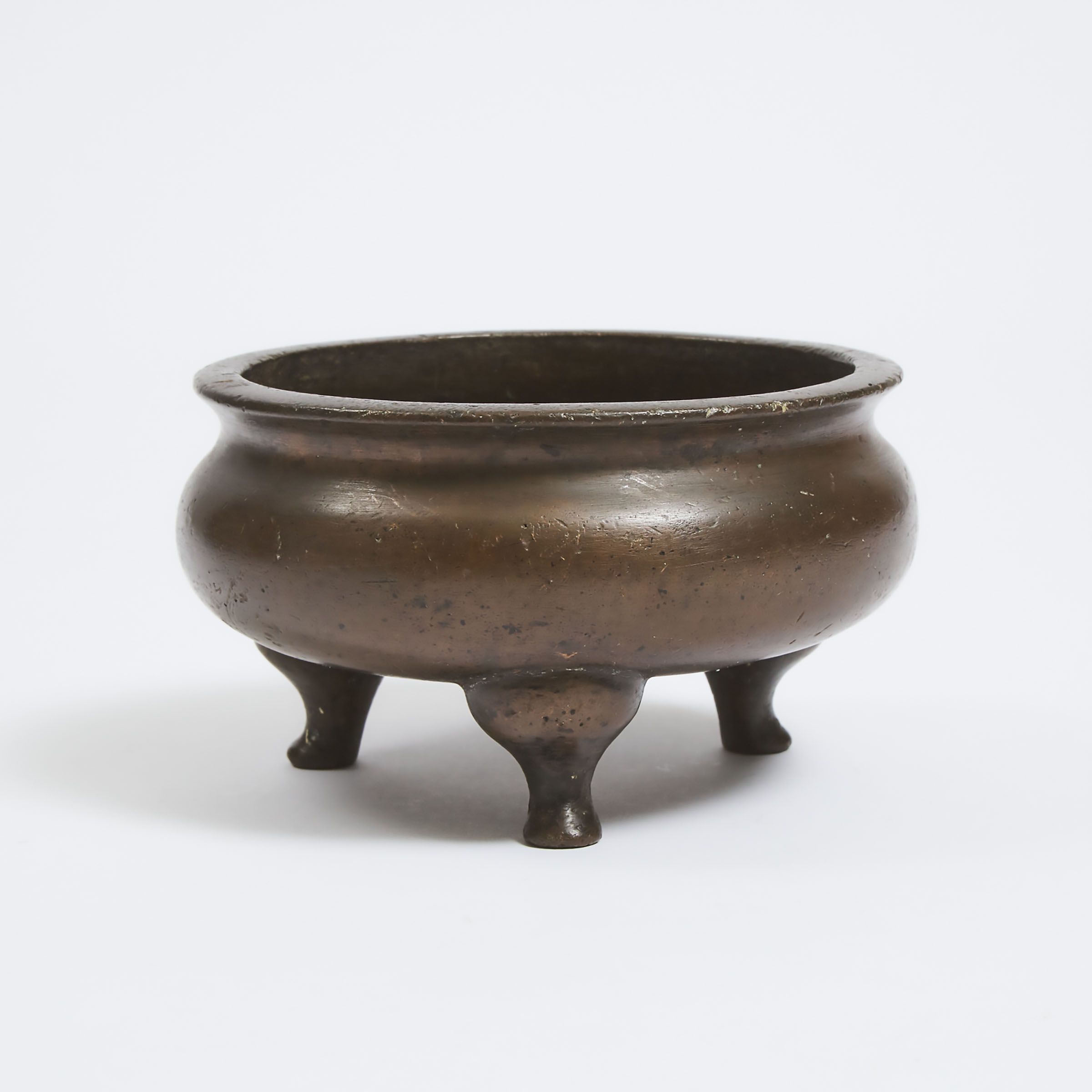 A Bronze Tripod Censer, Late Qing Dynasty, 19th Century