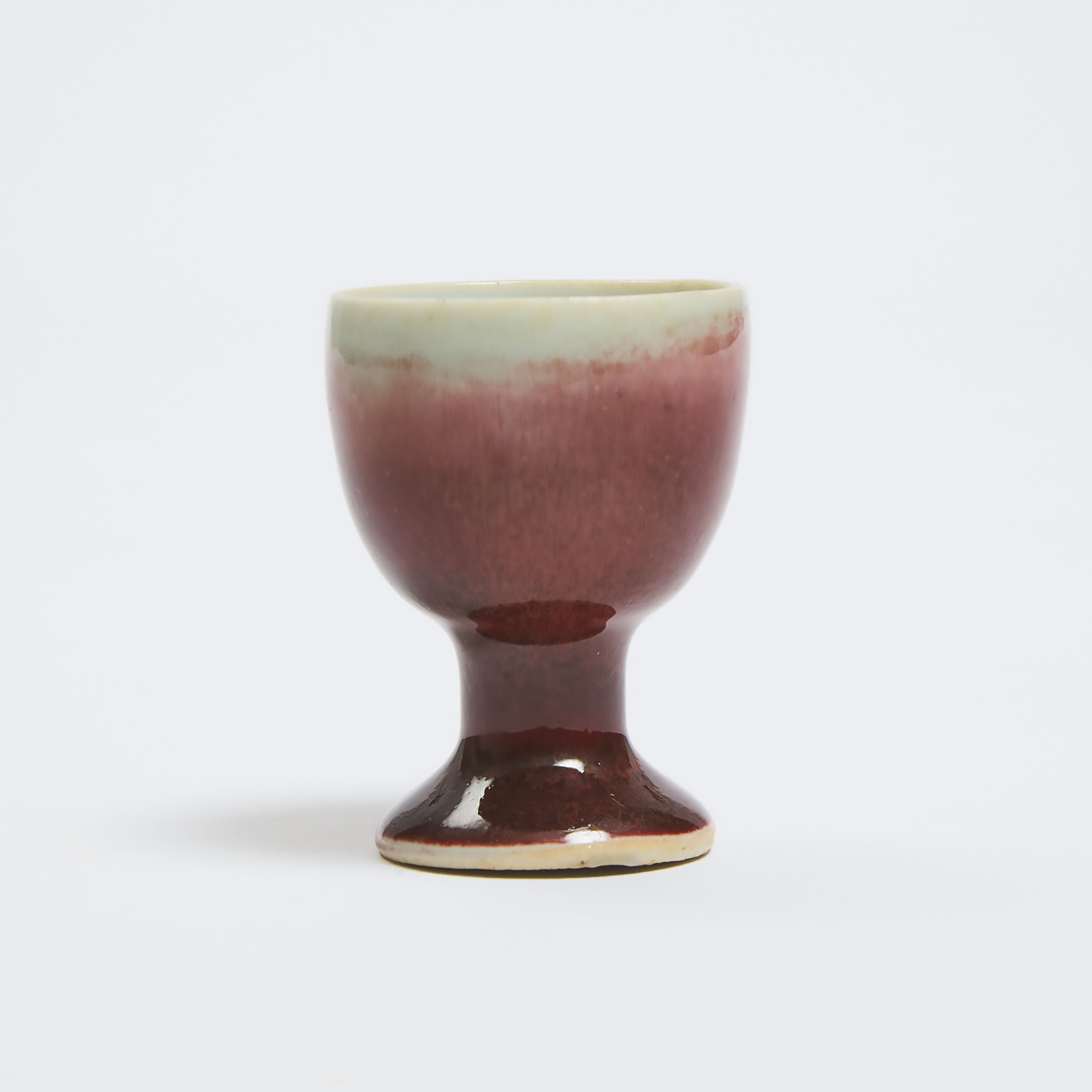 A Small Langyao Red-Glazed Stem Cup, Kangxi Period, 18th Century