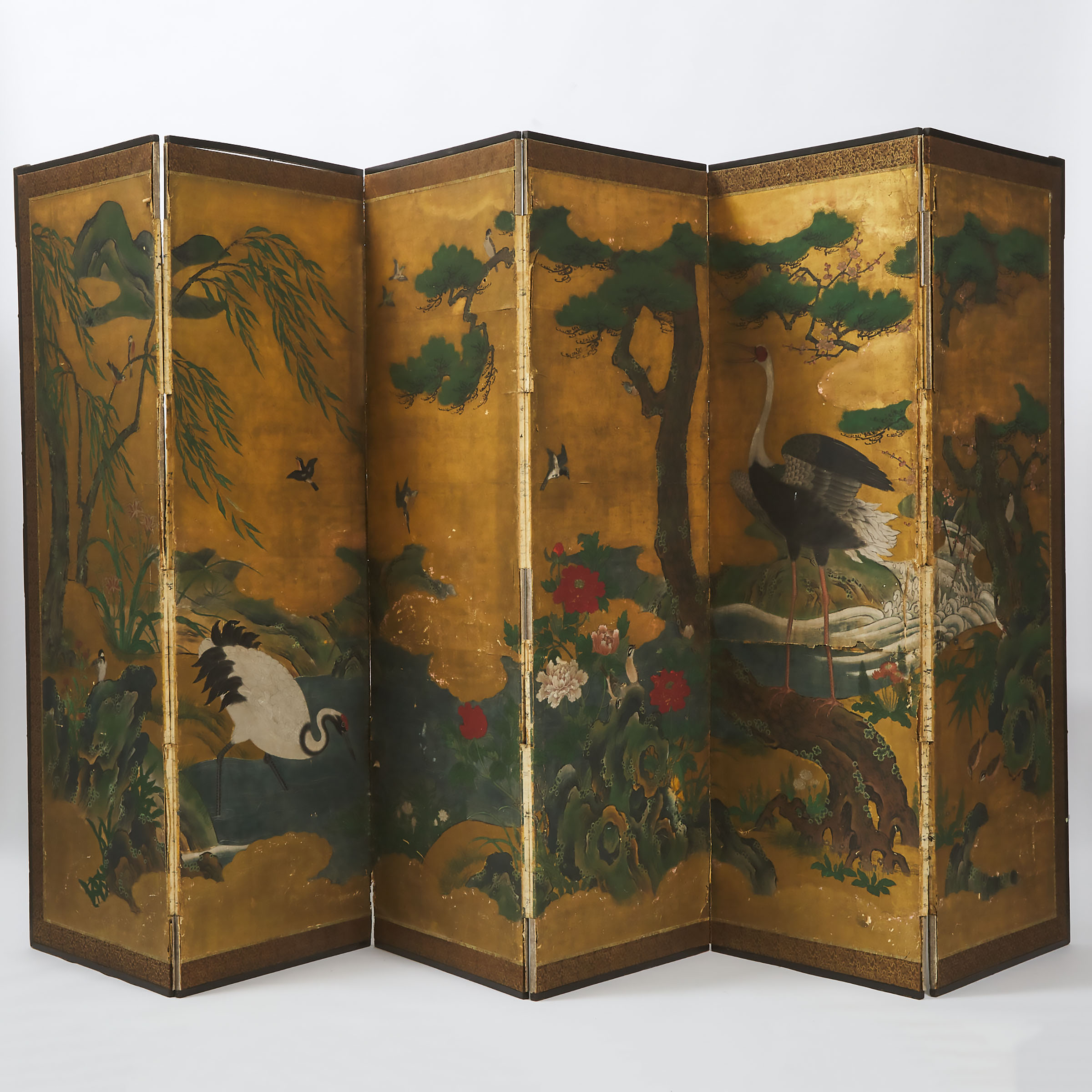 Attributed to Kano Shoei (1519-1592), Birds and Flowers of the Four Seasons