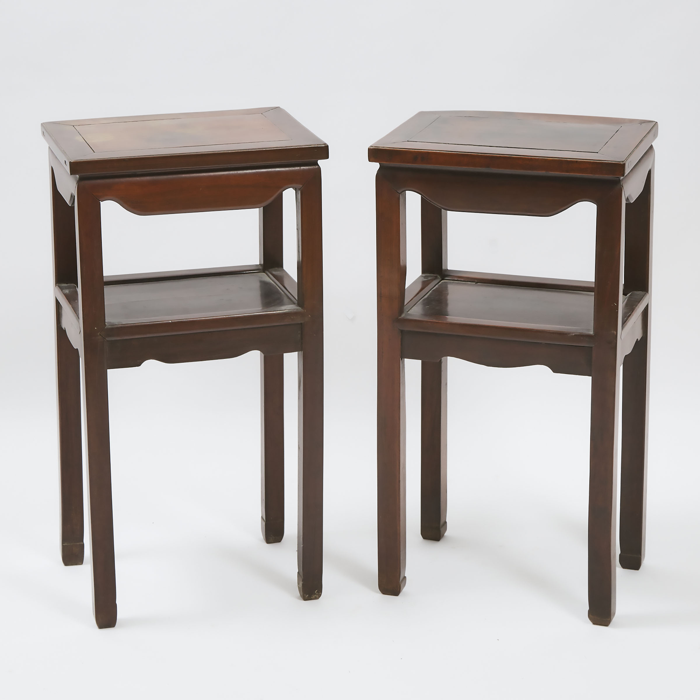 A Pair of Rosewood Side Tables, Mid 20th Century
