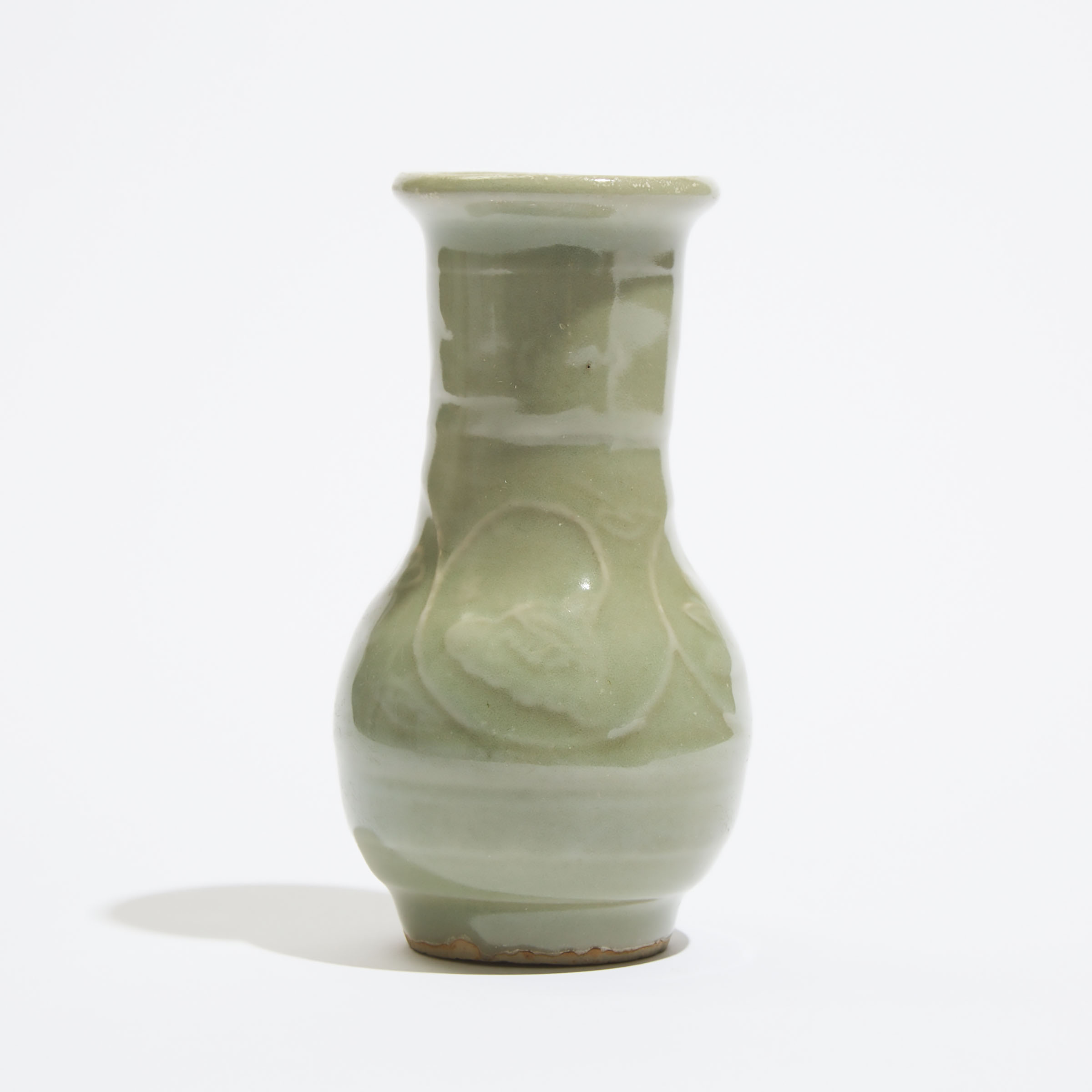 A Small Longquan Celadon 'Lotus' Vase, Song Dynasty (AD 960-1279)